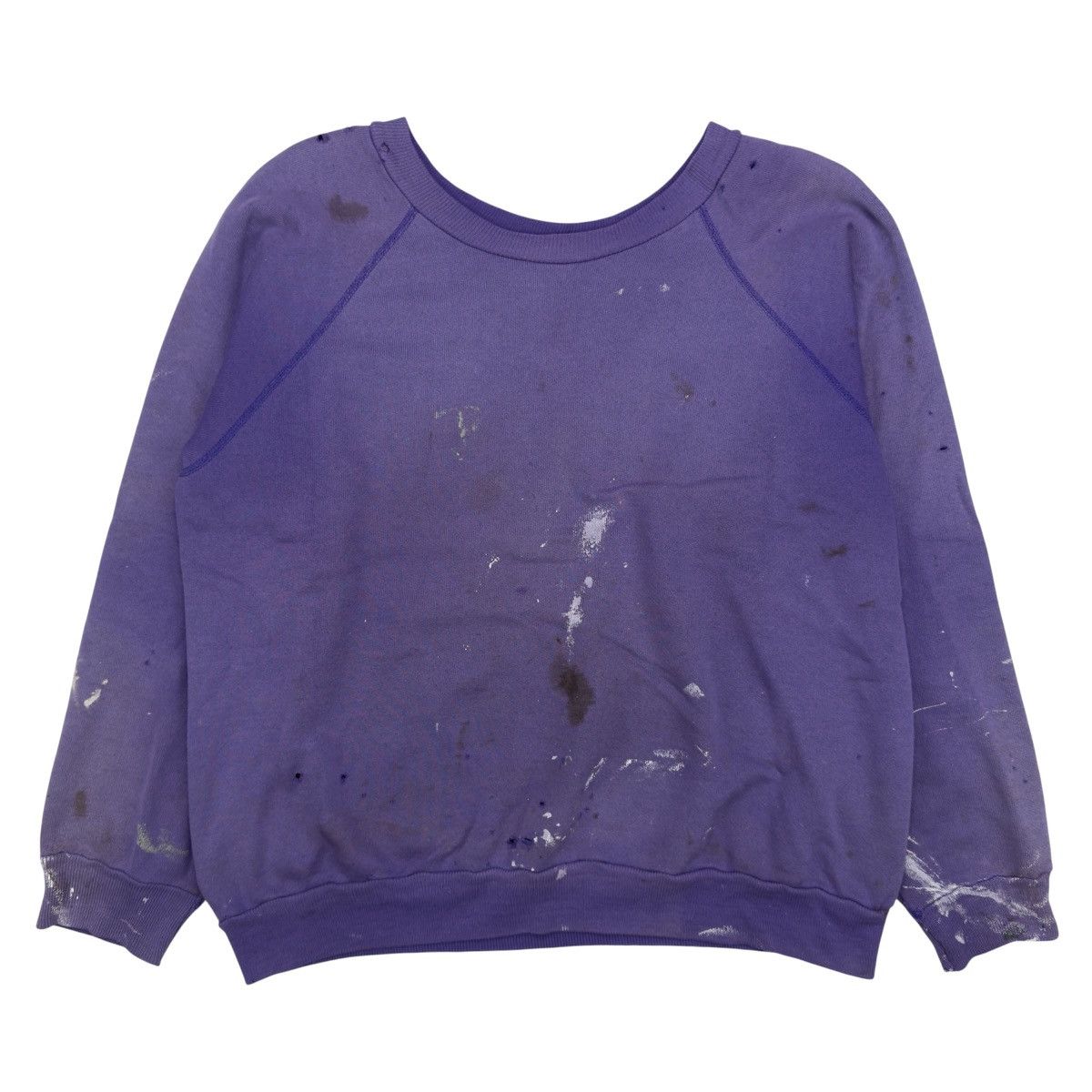 Vintage VINTAGE THRASHED FADED PURPLE SWEATSHIRT Size US M / EU 48-50 / 2 - 2 Thumbnail