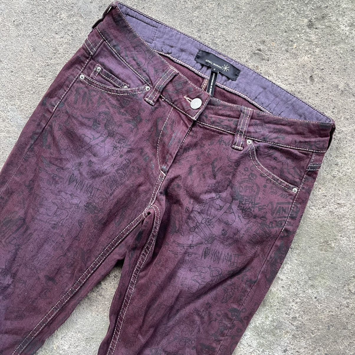 Designer × Isabel Marant × Vintage Isabel Marant Full Print Pants Size 29" - 3 Thumbnail