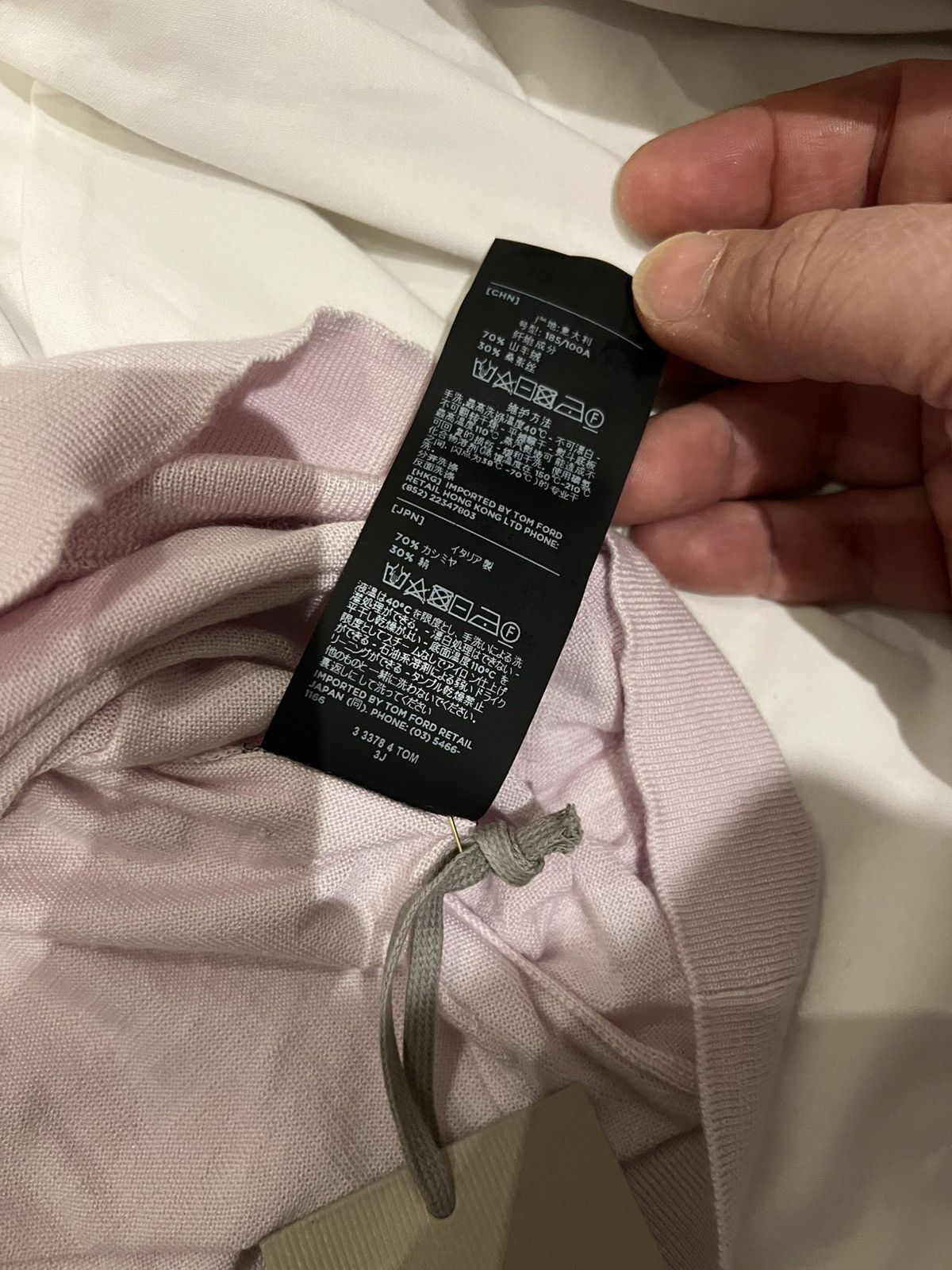 Tom Ford TOM FORD fine-knit 52 Italy 70% Cashmere 30% Silk Pink Size US L / EU 52-54 / 3 - 8 Thumbnail