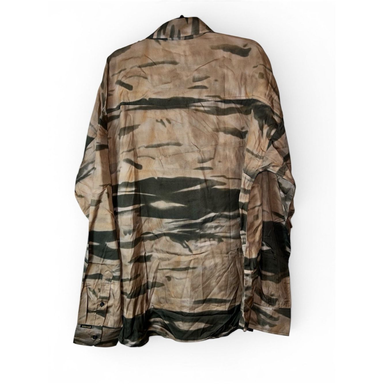 Diesel Diesel S-Fluid-CMF Oversized Lyocell Shirt XL Abstract Camo Size US XL / EU 56 / 4 - 6 Thumbnail