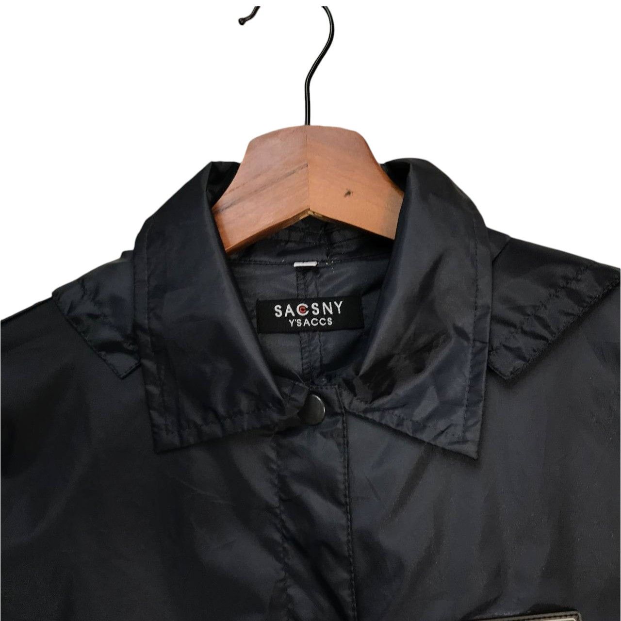 Y's YS YOHJI YAMAMOTO NYLON THIN BUTTON JACKET Size M / US 6-8 / IT 42-44 - 3 Thumbnail