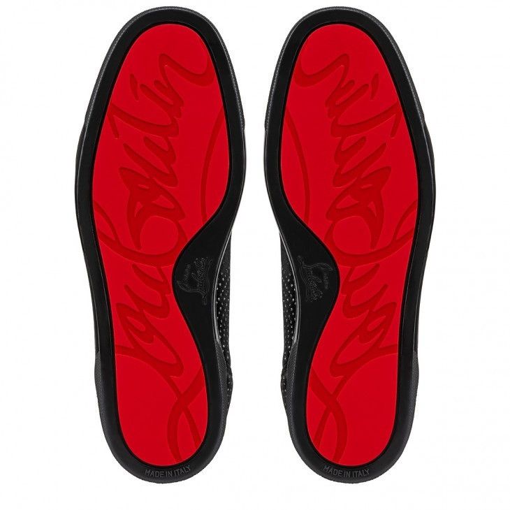 Christian Louboutin o1s1wg110125 Louis Orlato High-Top Sneakers in Black Size US 9 / EU 42 - 5 Thumbnail
