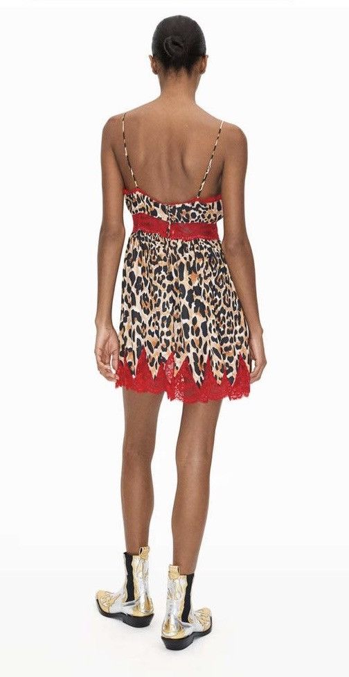 H&M × Paco Rabanne New RABANNE x HM Tan Animal Print Dress Small EU 38 Size S / US 4 / IT 40 - 3 Thumbnail