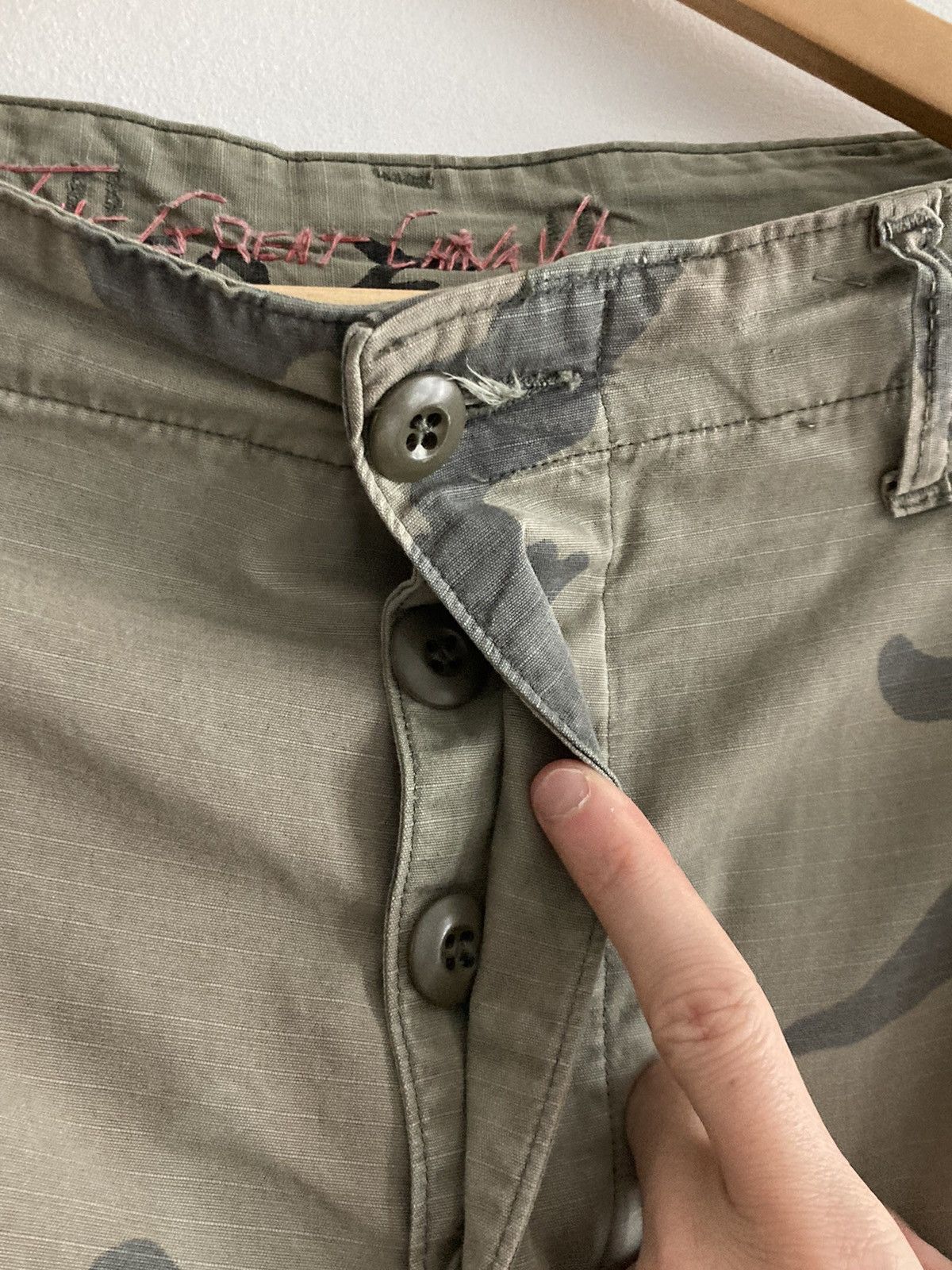 Designer × The Great China Wall × Vintage The Great China Wall - Camo Cargo Pant Size US 30 / EU 46 - 20 Thumbnail