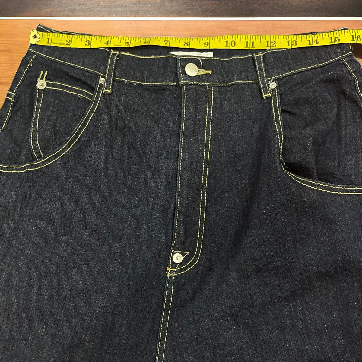 Issey Miyake × Ne-Net Ne-Net by Issey Miyake Buckle Back Jeans Size US 31 - 4 Thumbnail