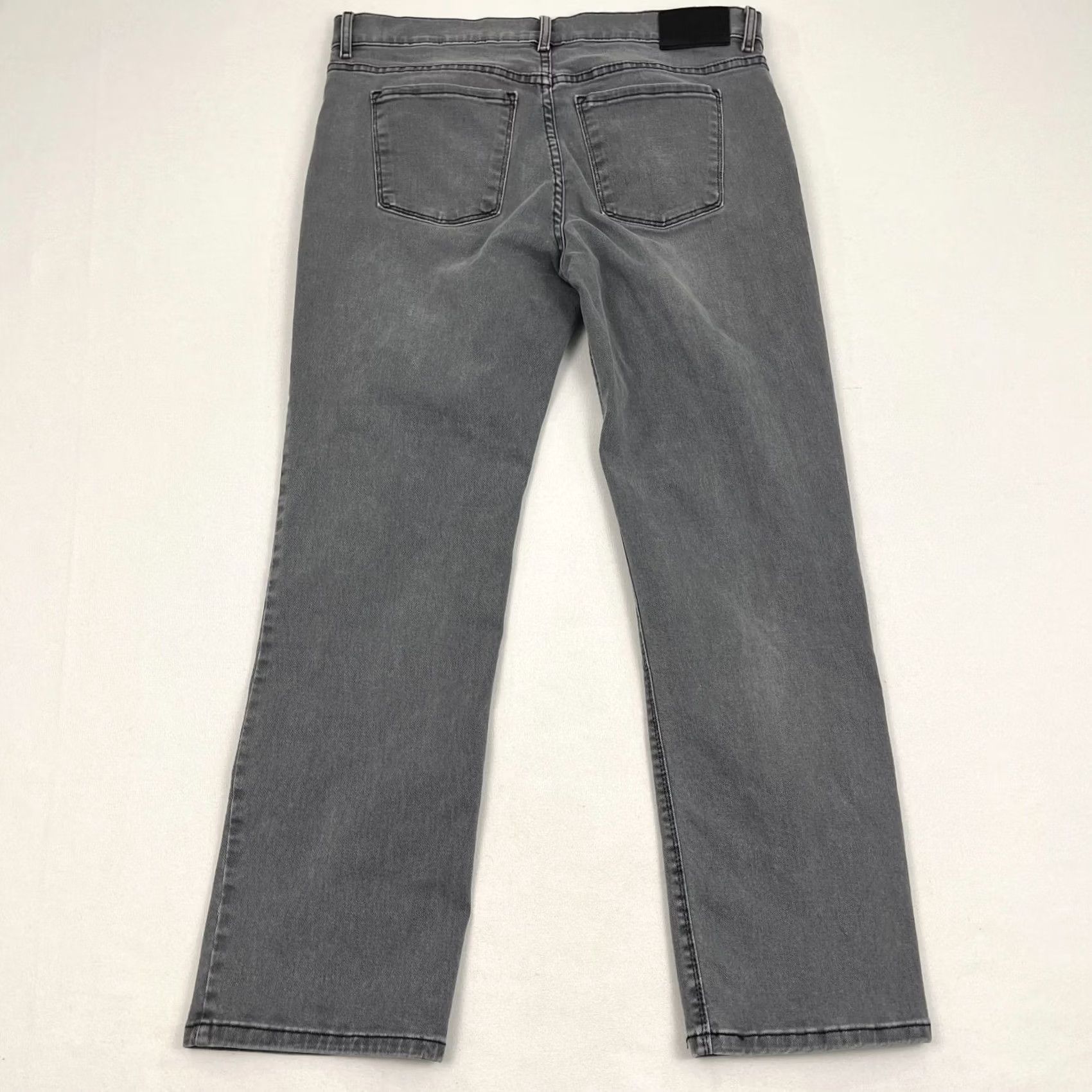 Mott & Bow Mott & Bow Jeans Mens 33 x 30 Straight Leg Washed Gray Casual Stretch Pants Size US 33 - 7 Thumbnail