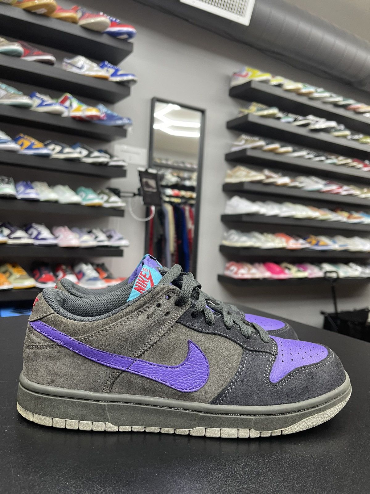Nike Size 7 - Nike Dunk Low Newsprint Varsity Purple “2007” Size US 7 / EU 40 - 3 Thumbnail