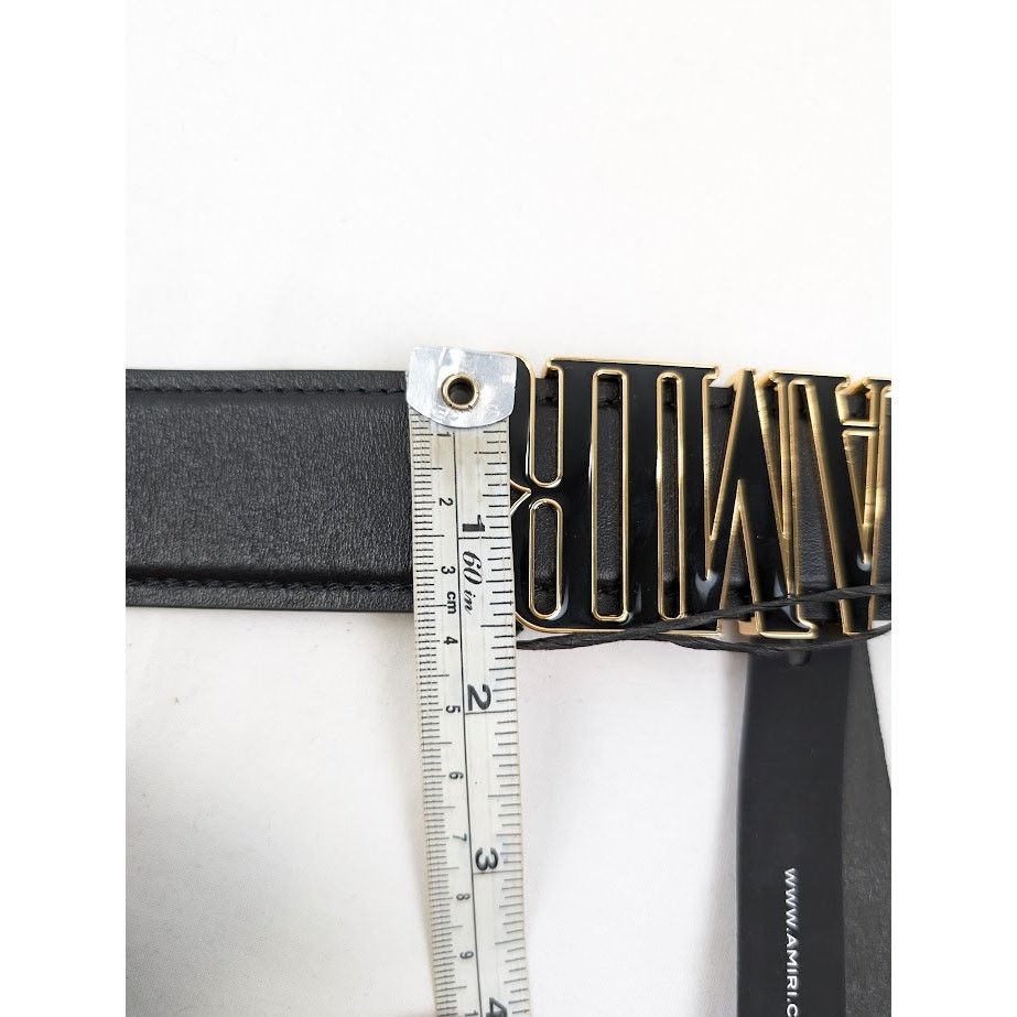 Amiri o1rshd1 Size: 110 CM / Nappa Amiri 4cm Belt in Black Size 44 - 12 Thumbnail