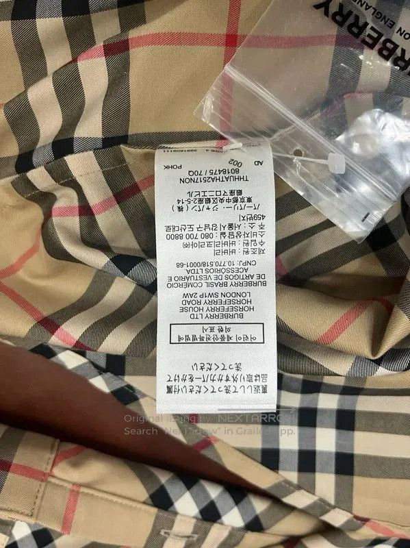 Burberry Burberry Spring Autumn Cotton Check Long Sleeve Shirt. Size M / US 6-8 / IT 42-44 - 7 Thumbnail