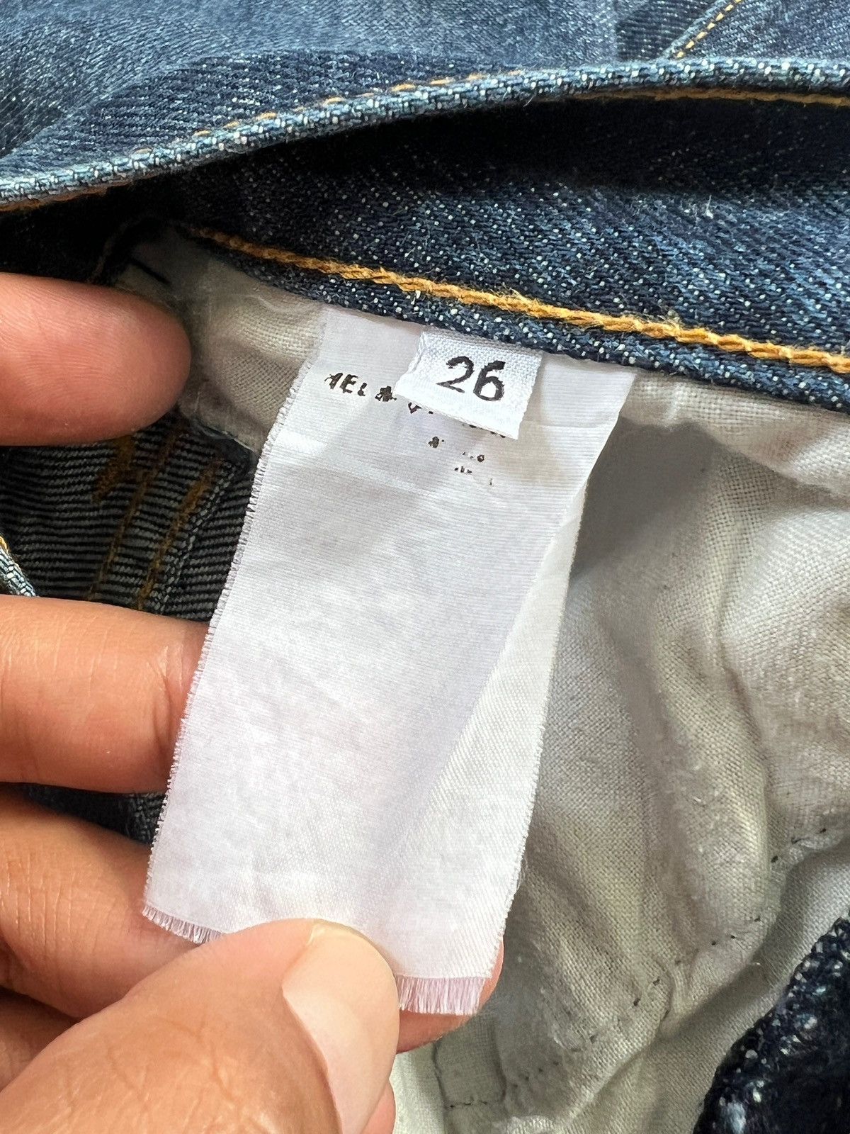 Helmut Lang 1998 Helmut Lang Italian Cut Raw Denim Size US 27 - 9 Thumbnail