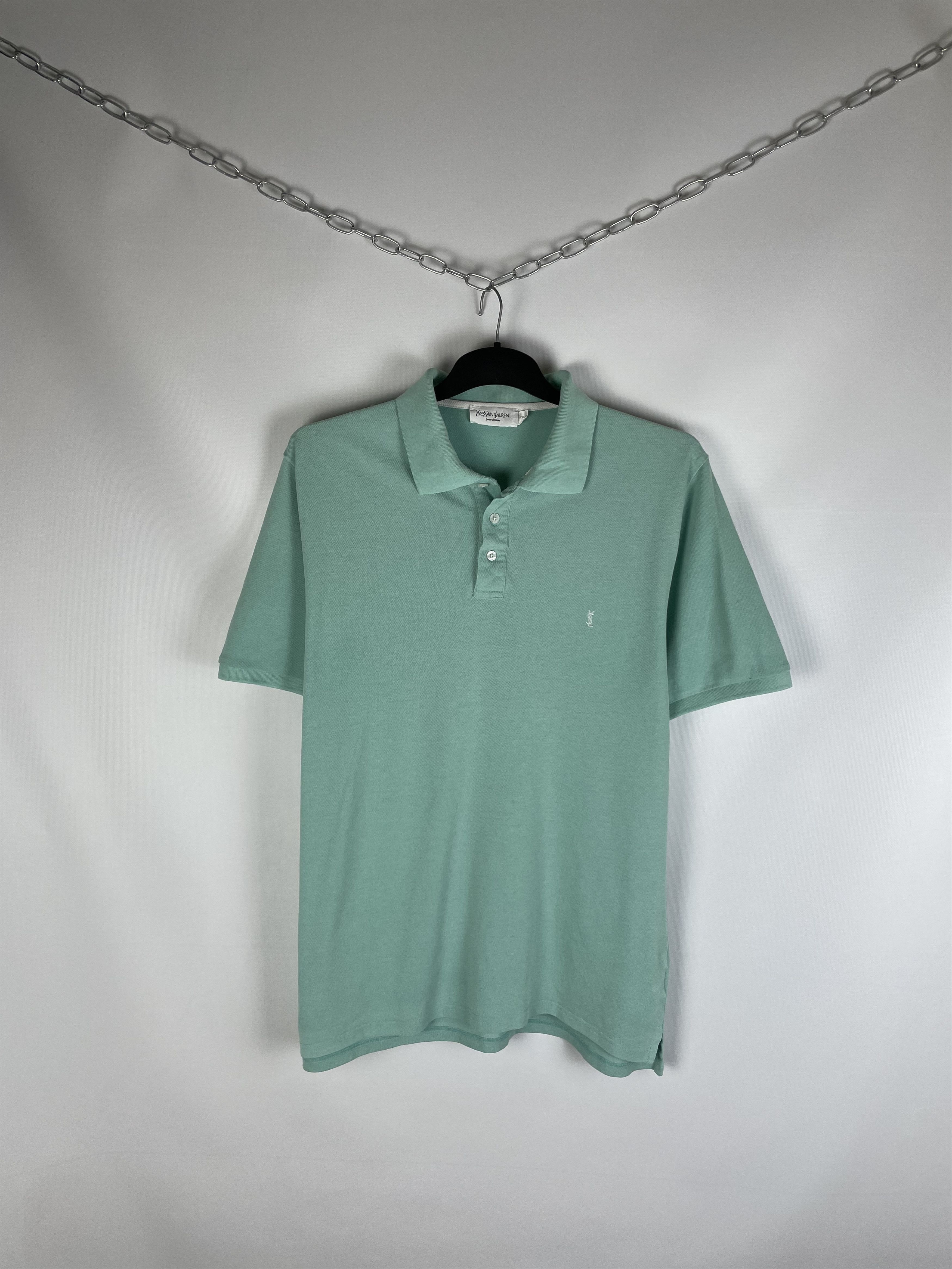 Vintage YSL Polo Shirt Yves Saint Laurent Polo Size US XL / EU 56 / 4 - 1 Thumbnail