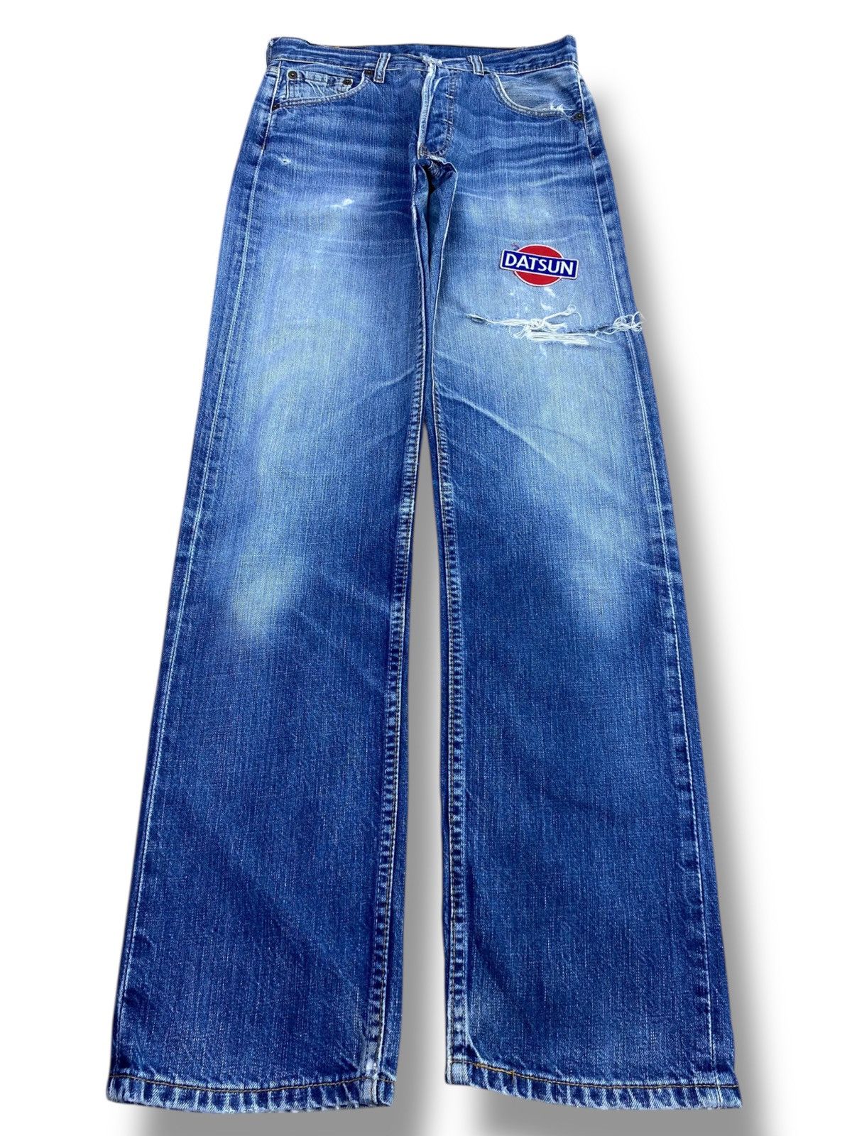Levi's Levi’s Faded Blue Wash Straight Leg Style Jeans Size US 28 / EU 44 - 1 Thumbnail