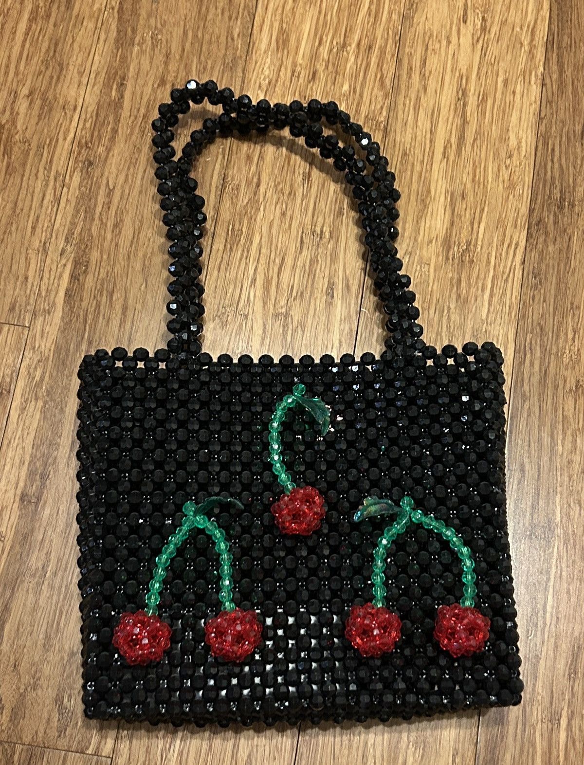 Other Susan Alexandra Ma Cherie Cherry Appliqué Beaded Tote Size ONE SIZE - 4 Thumbnail