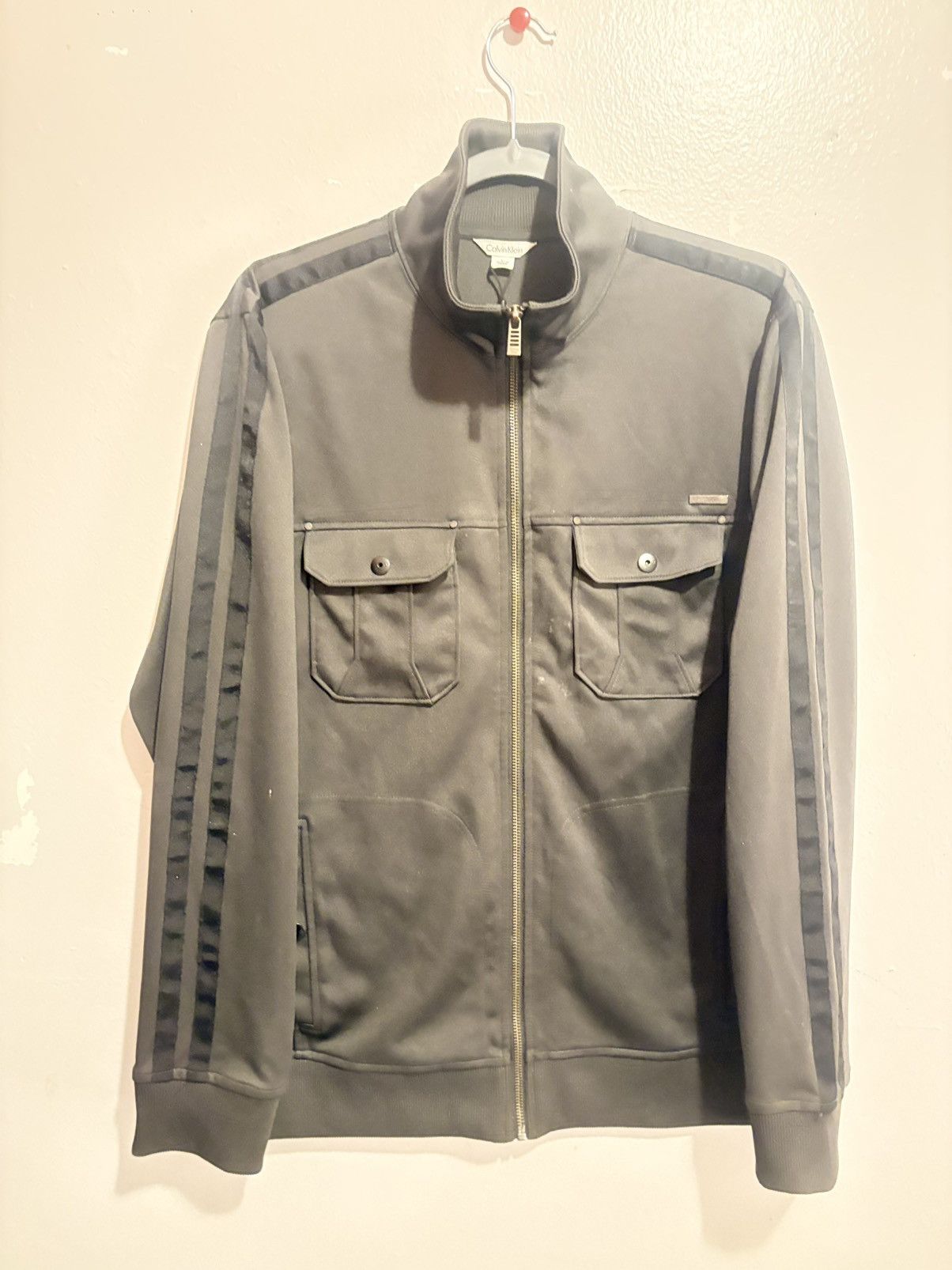 Calvin Klein Calvin Klein Track Jacket — Charcoal Grey, Size US M / EU 48-50 / 2 - 4 Thumbnail