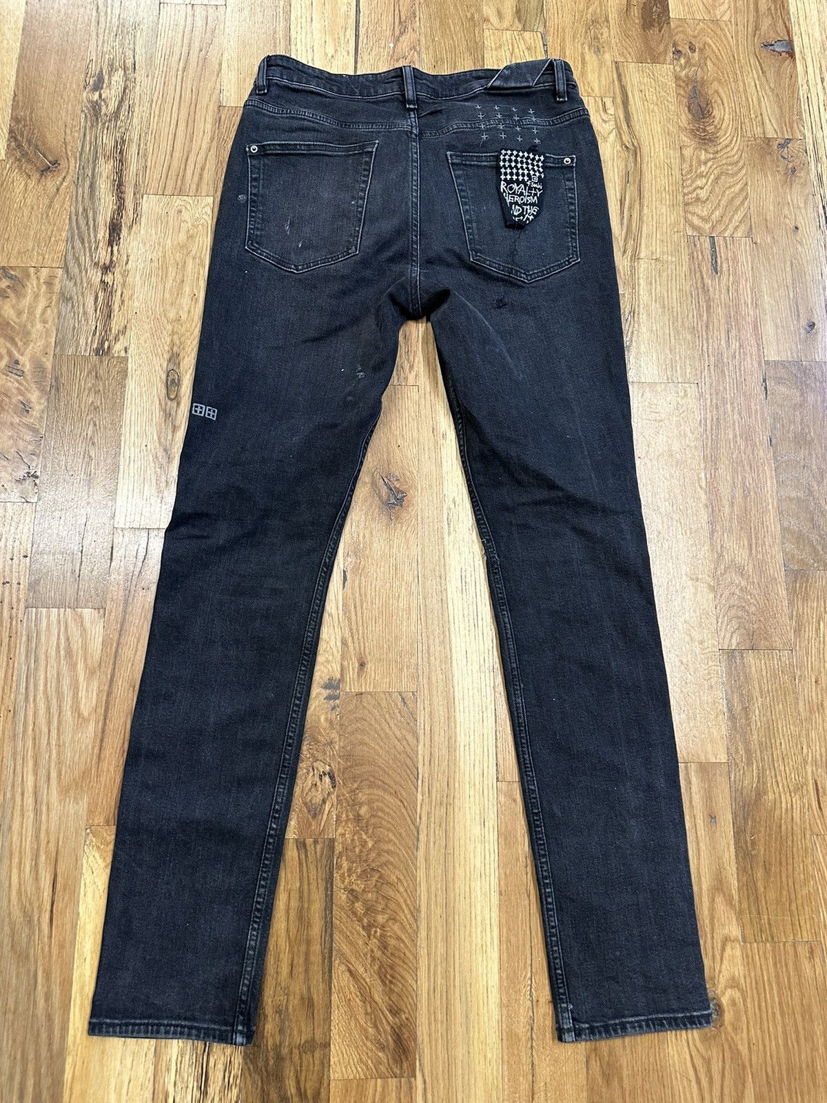 Ksubi Ksubi High Knee Rip Faded Black Jeans Size 32 | Grailed