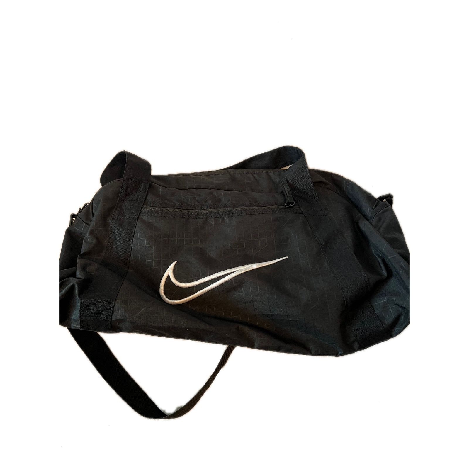 Nike Black Duffel Gym Bag 18"x10"x8", Men's