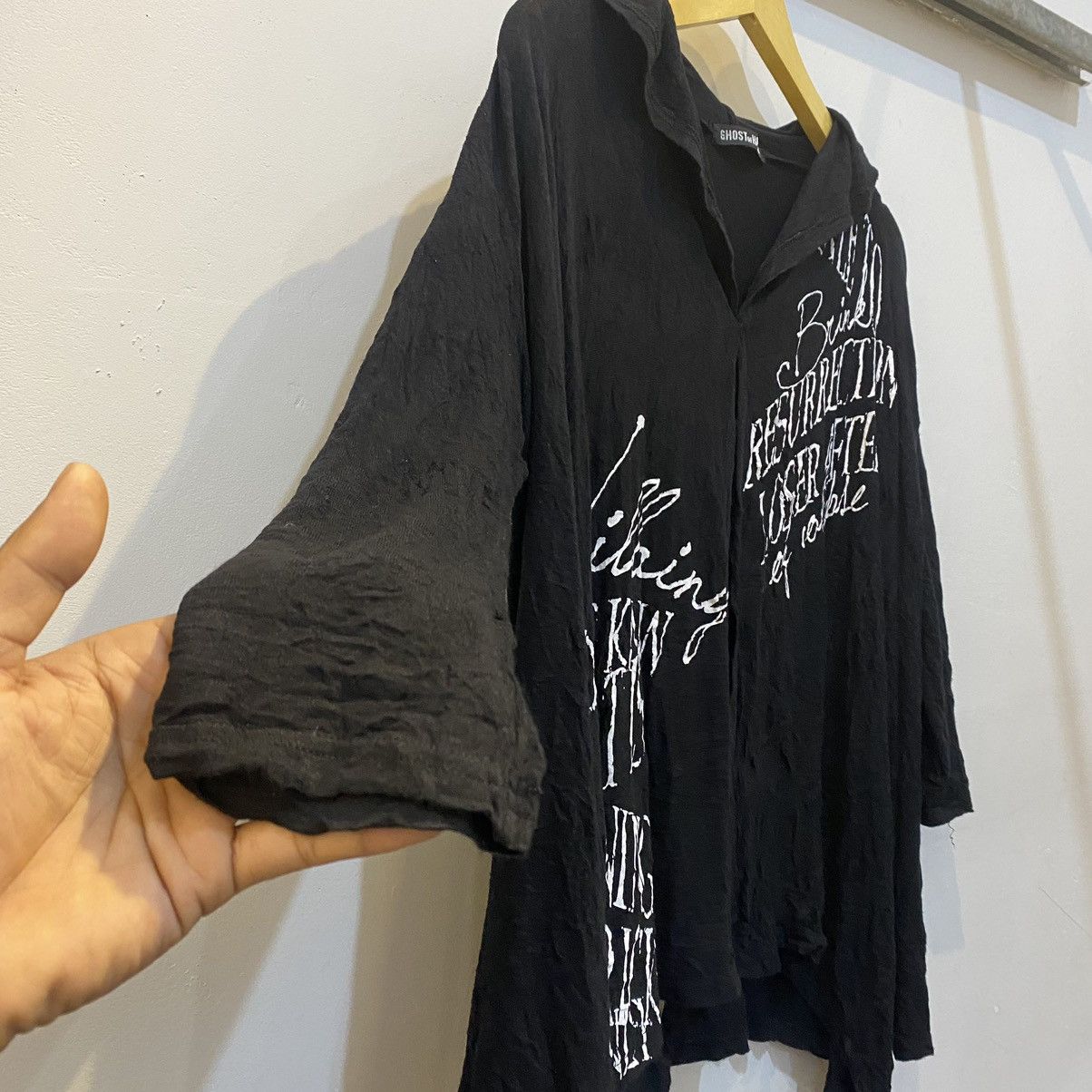 Japanese Brand 2000s Ghost Of Harlem Poem Punks Style Cloak Size US L / EU 52-54 / 3 - 7 Thumbnail