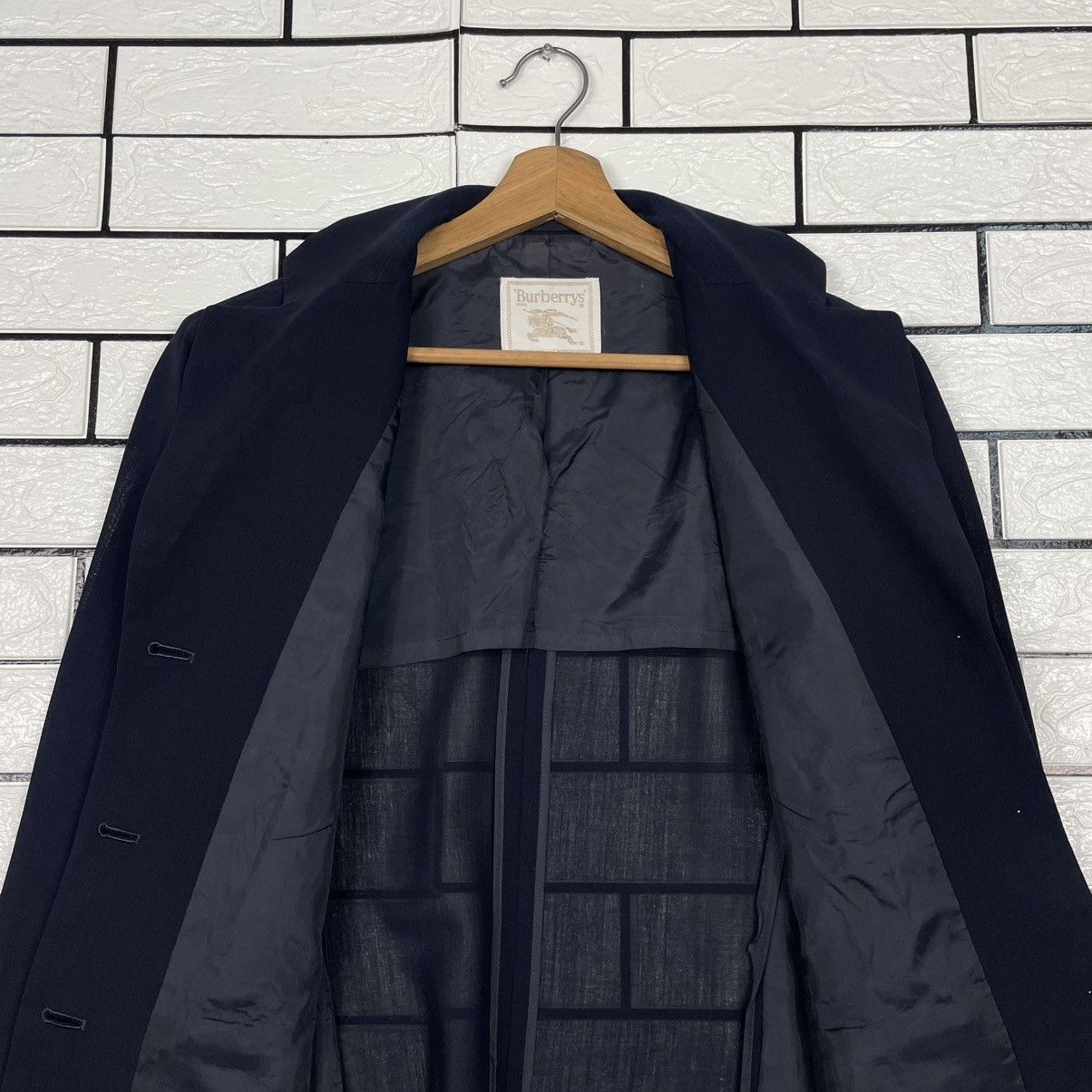 Burberry Vintage Burberrys Women Wool Black Jacket Size M / US 6-8 / IT 42-44 - 12 Thumbnail
