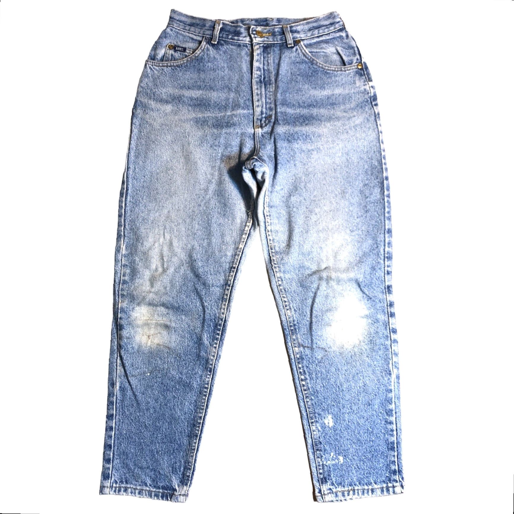 Lee VINTAGE Lee Jeans Womens 12 Petite Blue Denim Tapered High Rise Mom Ladies 80s 90s USA Womens Size 28" / US 6 / IT 42 - 2 Thumbnail