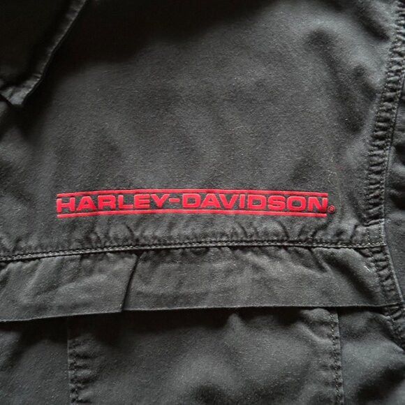 Harley Davidson harley davidson black boxy button up shirt Size US XL / EU 56 / 4 - 2 Thumbnail