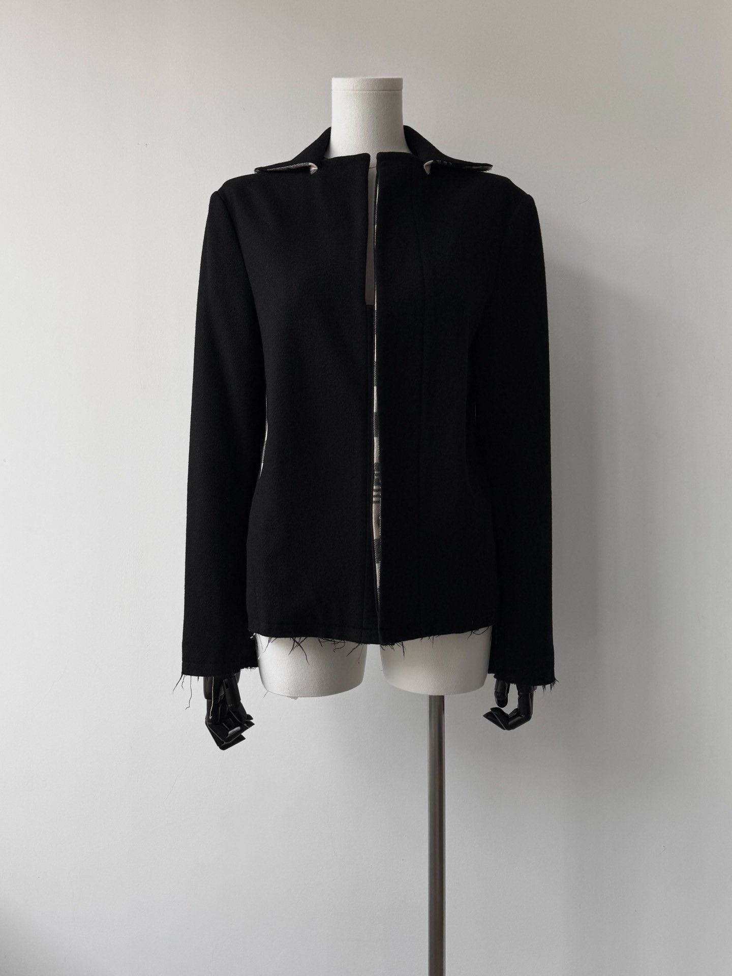 Yohji Yamamoto Yohji Yamamoto Noir 15AW Plaid Wool Jacket Size US M / EU 48-50 / 2 - 1 Thumbnail