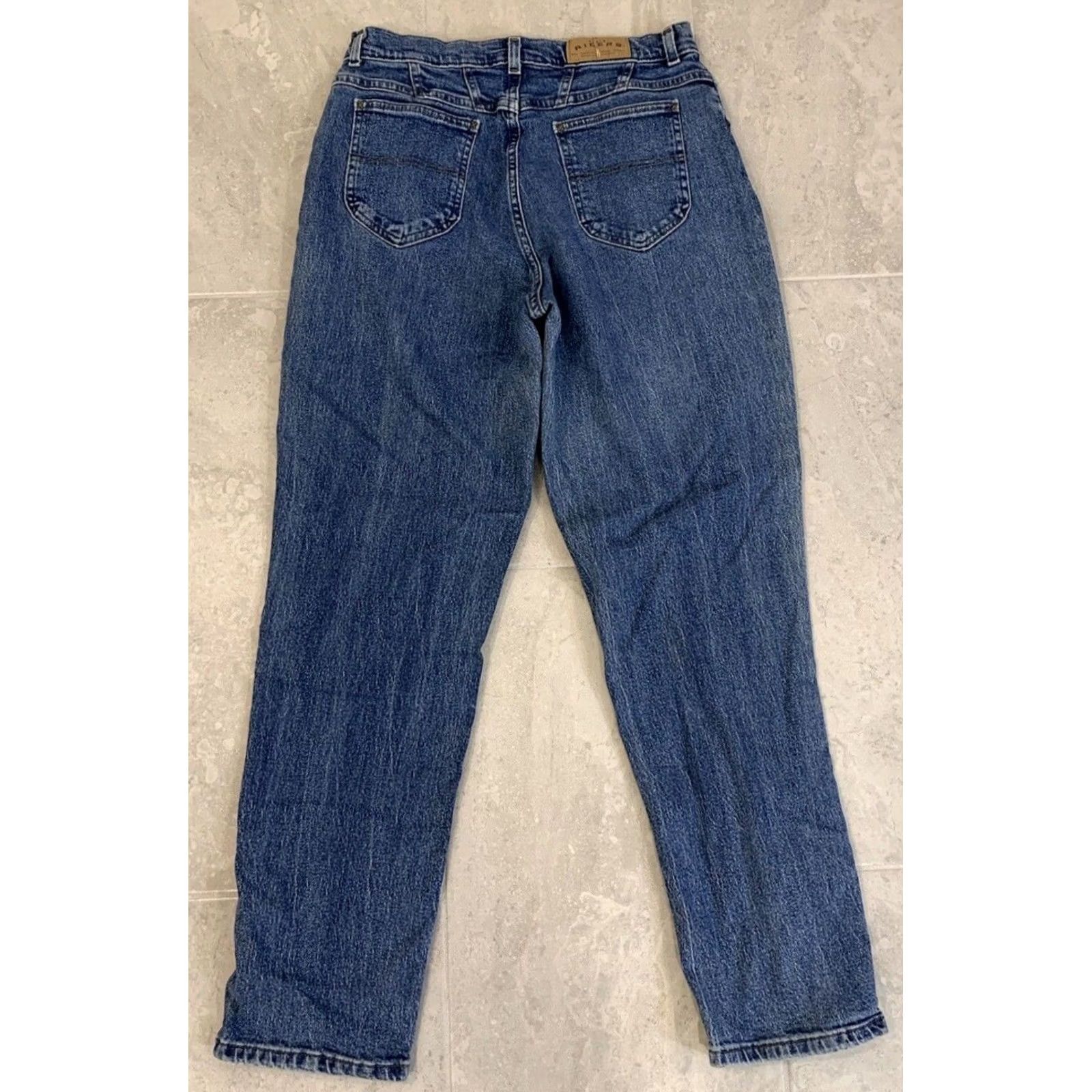 Vintage VINTAGE Riders Jeans Denim Tapered Relaxed Fit 31x30 Women's Blue Jeans Mens Womens Size 32" / US 10 / IT 46 - 7 Thumbnail