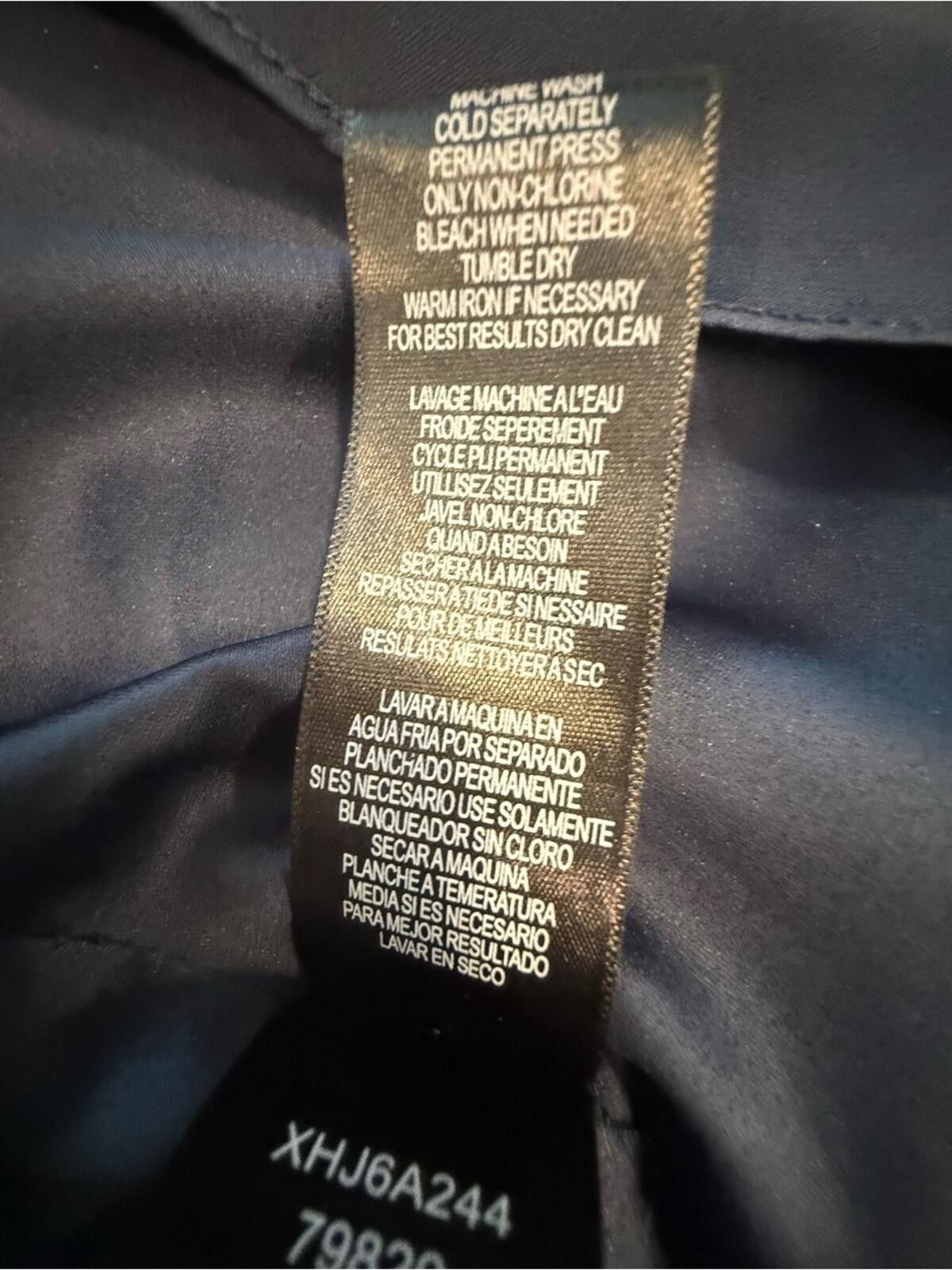 Other Max and Cleo formal navy midi dress black 3D rose belt SZ 4 Size S / US 4 / IT 40 - 8 Thumbnail
