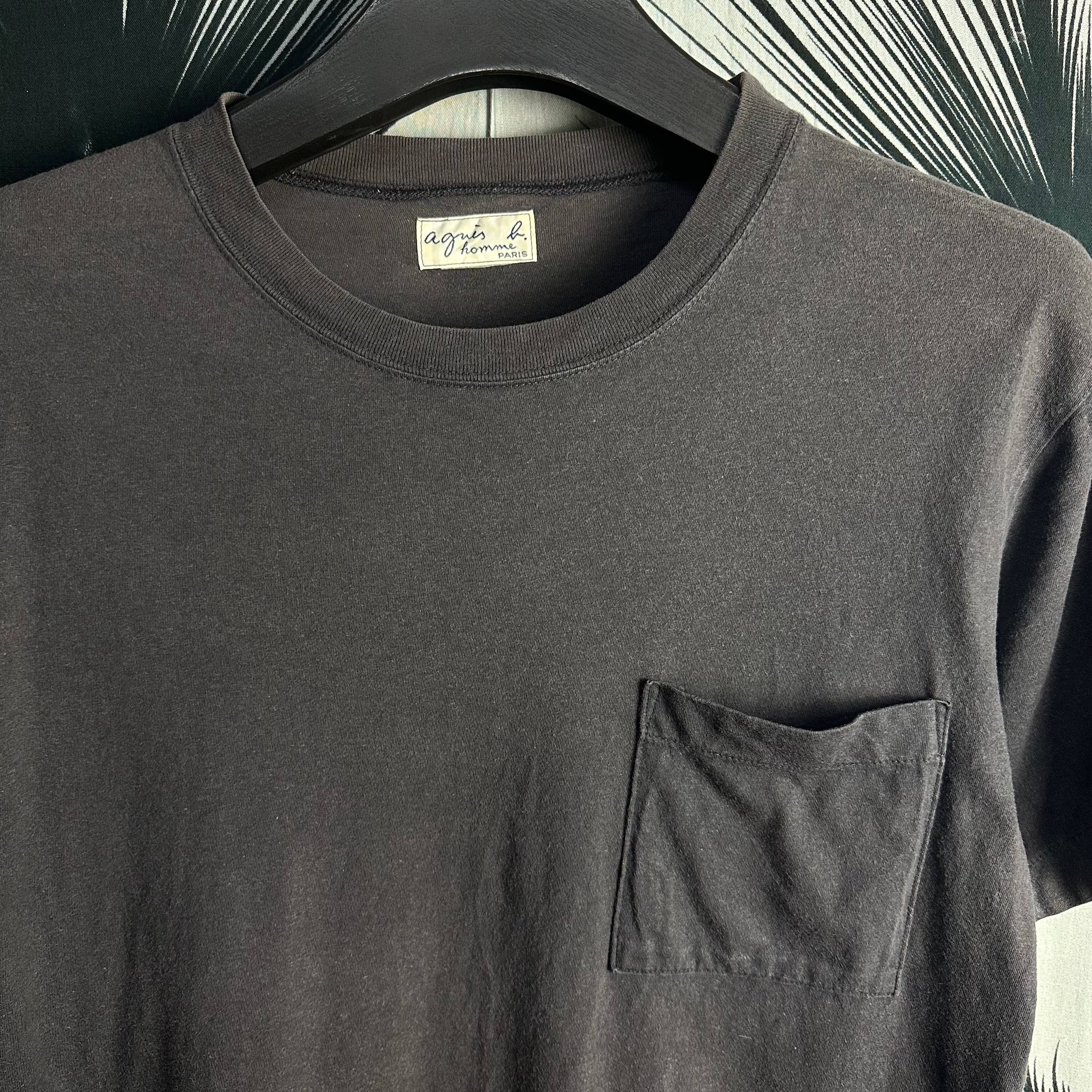 agnes b. Vintage Agnes B Paris Natural Sunfaded T-shirt Size US M / EU 48-50 / 2 - 2 Thumbnail