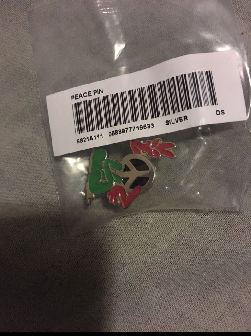 Supreme Supreme Peace Pin Silver SS21 Size ONE SIZE - 3 Thumbnail