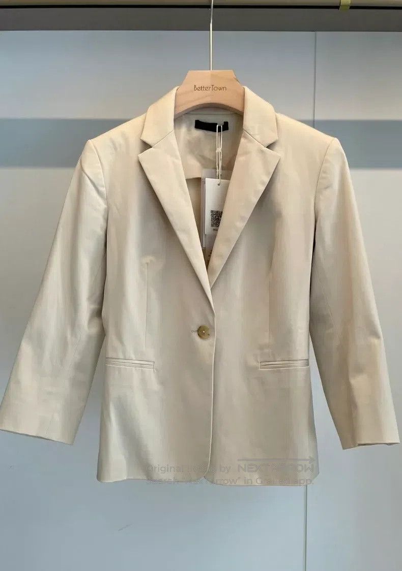 The Row The row size 6 Small beige cotton blazer Size S / US 4 / IT 40 - 1 Thumbnail