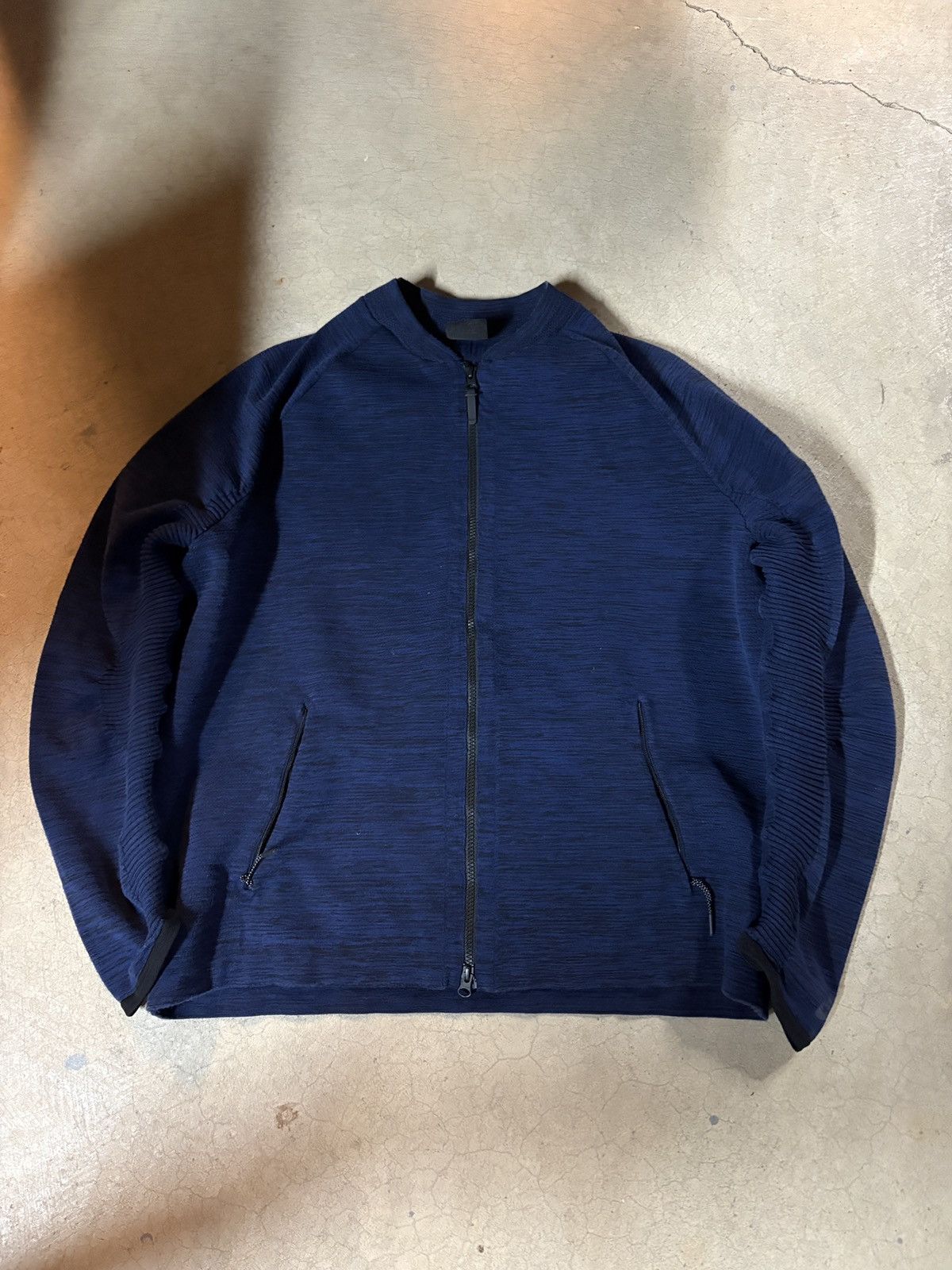 Nike Nike Tech Knit Bomber Jacket Navy Size XL Size US XL / EU 56 / 4 - 1 Thumbnail