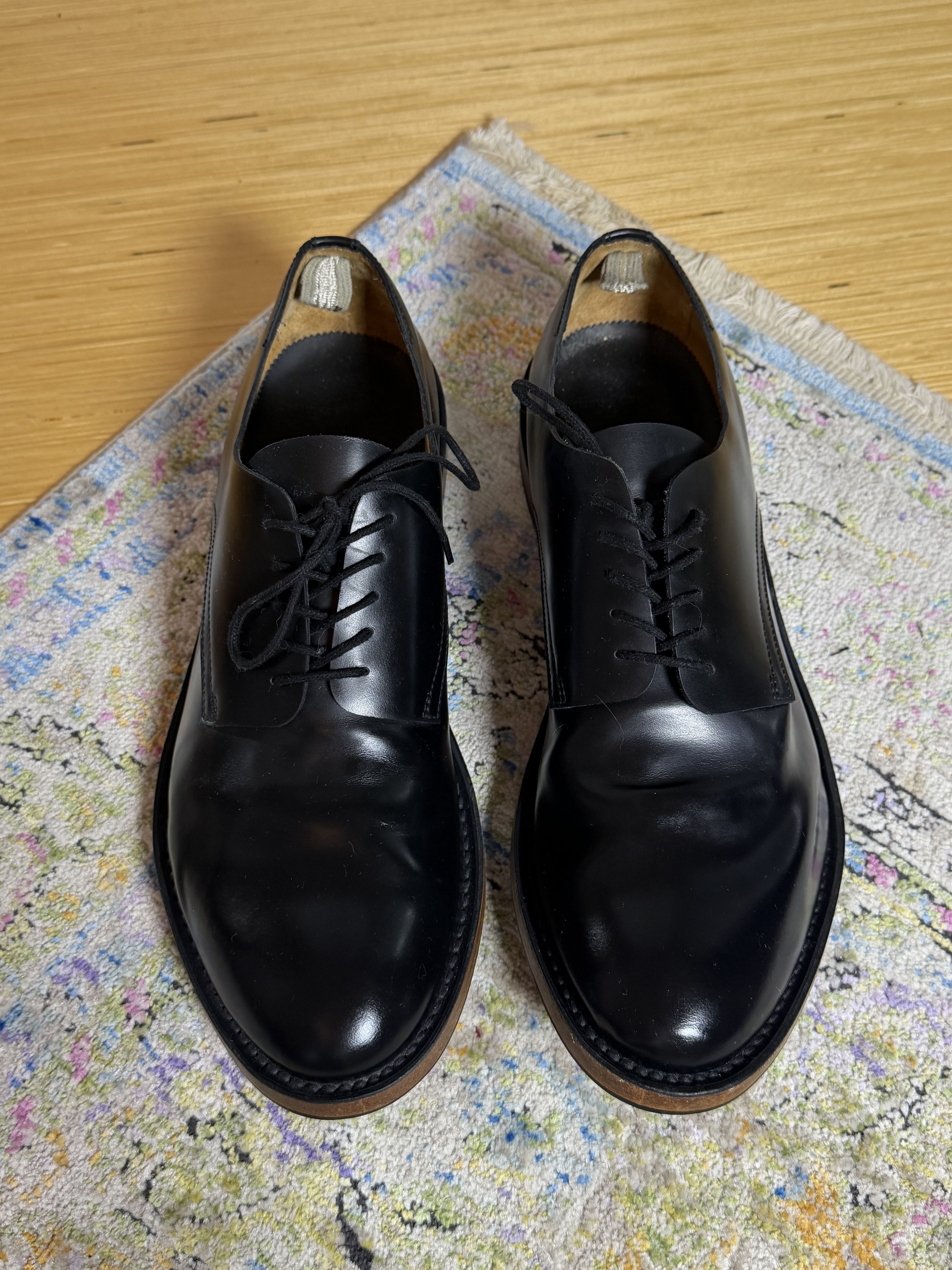 Officine Creative Officine Creative Black Leather Derby Shoes ANATOMIA 012 Size US 11 / EU 44 - 5 Thumbnail