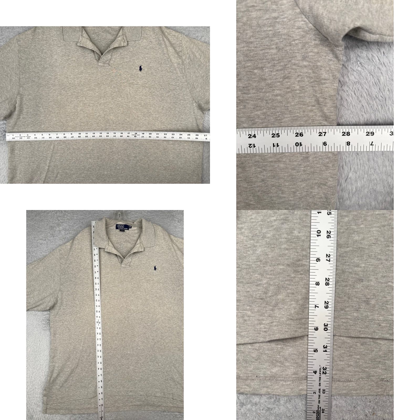 Ralph Lauren VINTAGE Ralph Lauren Polo Shirt Men 2XL Gray Short Sleeve Polo Shirt 2XL Gray Men Casual Sports Size US XXL / EU 58 / 5 - 8 Thumbnail