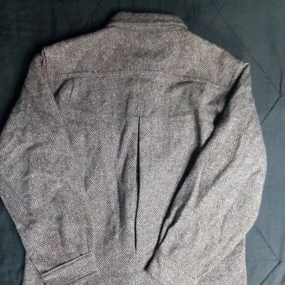 L.L. Bean Vintage L.L. Bean Herringbone Wool Button Shirt Shacket Size US M / EU 48-50 / 2 - 6 Thumbnail