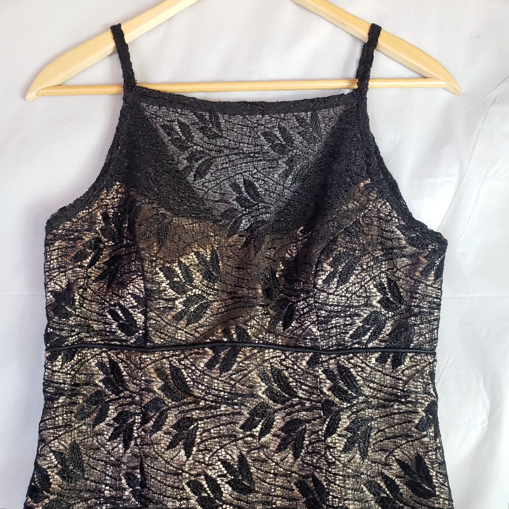 Vintage VINTAGE Bill Levkoff Malibu Black Lace High Neck Full Length Gown-Size 4 Dress Womens Size S / US 4 / IT 40 - 2 Thumbnail