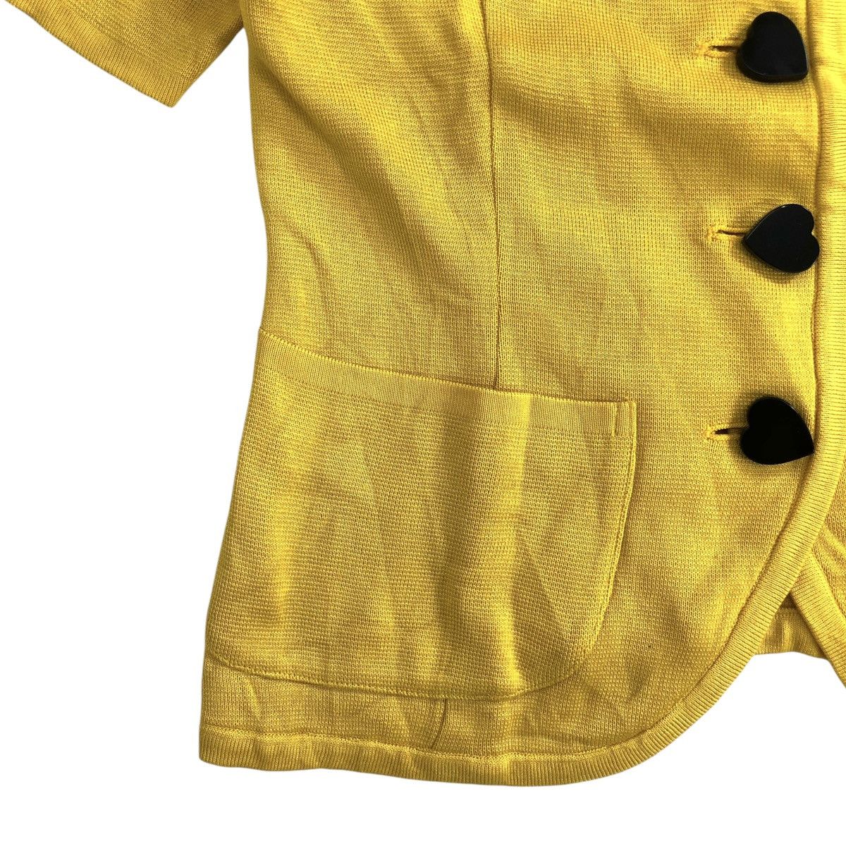 Vintage × Yves Saint Laurent VINTAGE YVES SAINT LAURENT PARIS YSL LUXURY CROP BUTTON UP Size M / US 6-8 / IT 42-44 - 4 Thumbnail