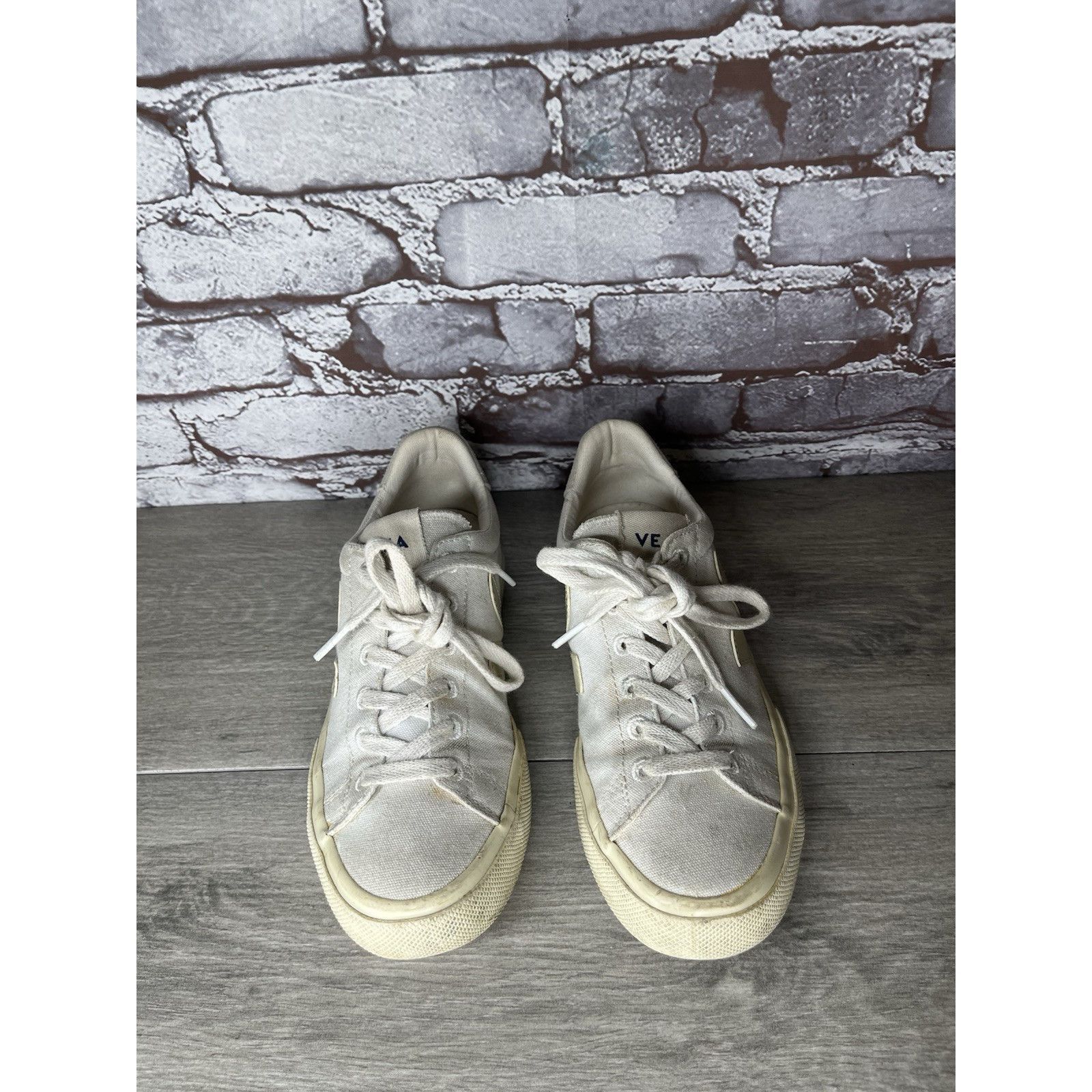Veja Veja Campo Canvas White Low Top Fashion Sneakers Comfort Cas Size US 6 / IT 36 - 4 Thumbnail