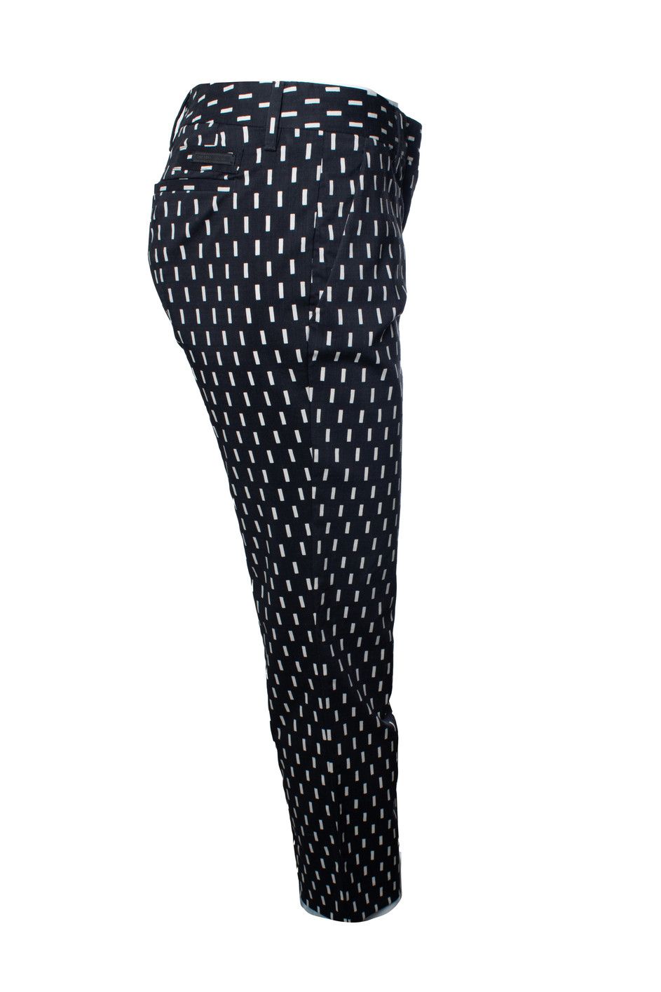 Prada Prada, black graphic printed pantalon Size 27" / US 4 / IT 40 - 4 Thumbnail
