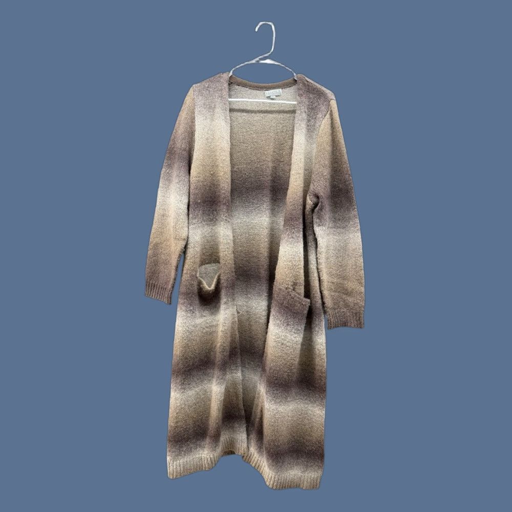 Vintage Joseph A Cardigan Women’s Brown Wool Blend Long Open Front XL Size XL / US 12-14 / IT 48-50 - 1 Thumbnail