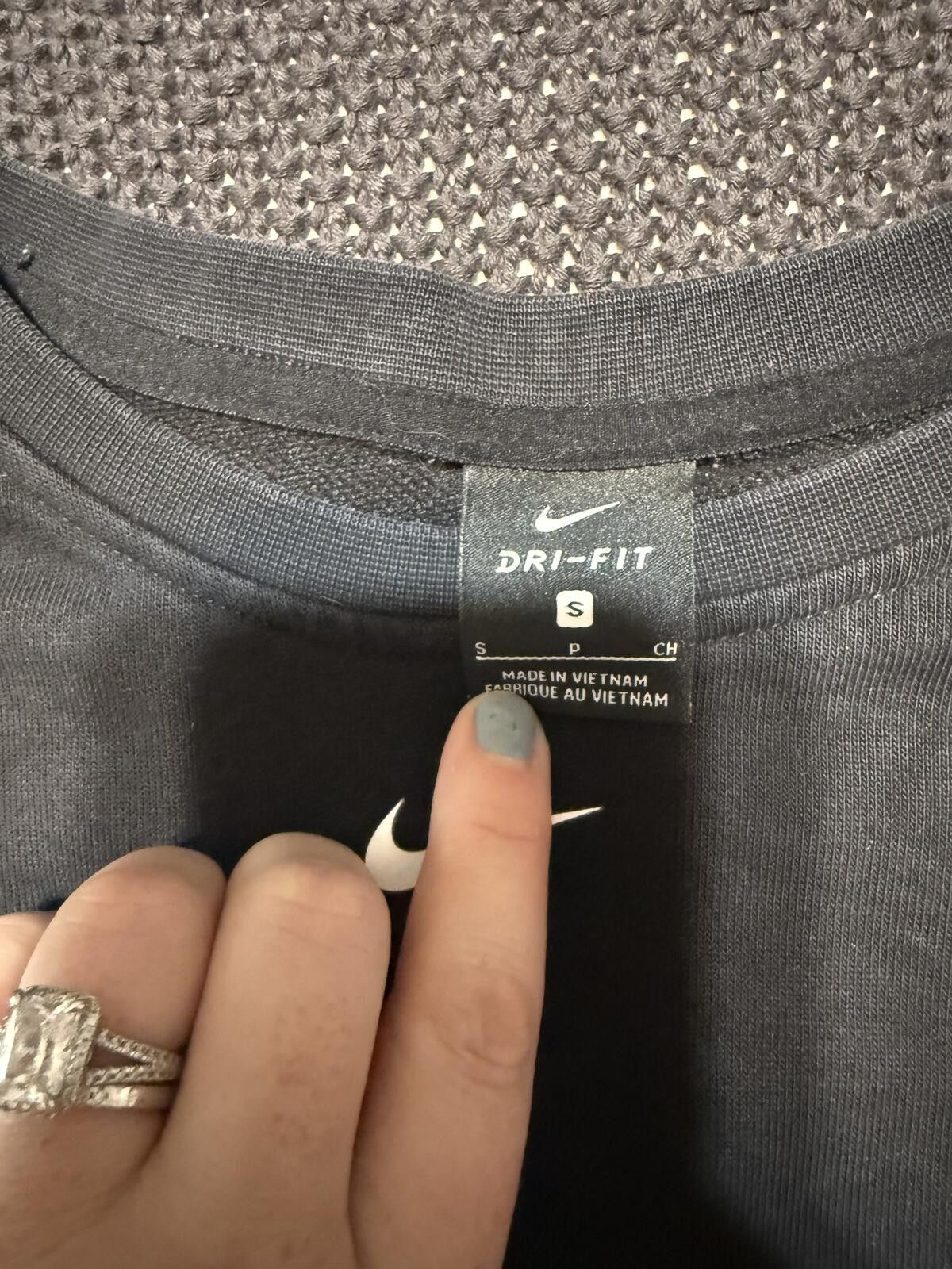 Nike Nike Dri-FIT Black Sweatshirt Size Small Size S / US 4 / IT 40 - 3 Thumbnail
