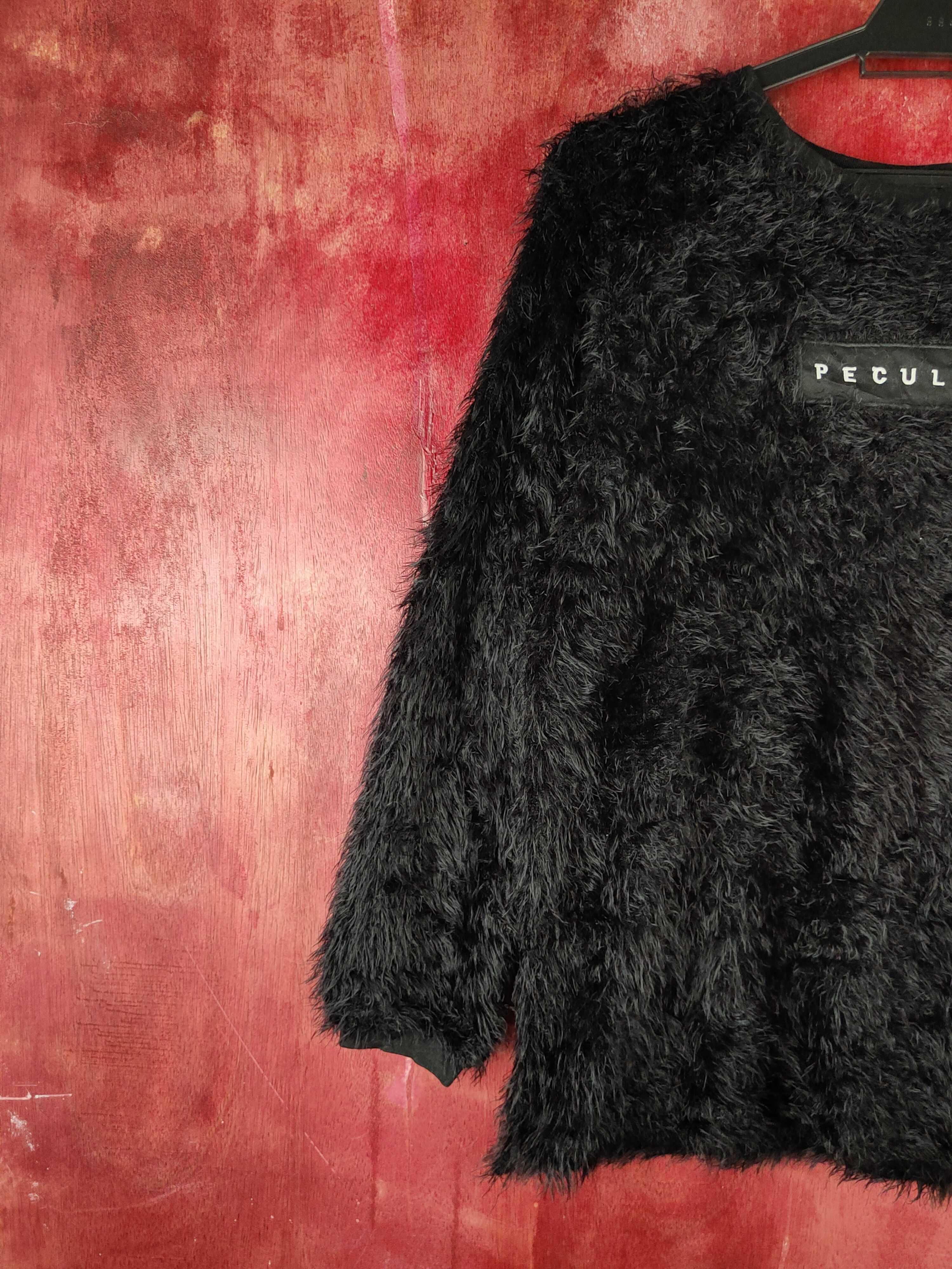 Homespun Knitwear × Japanese Brand × Vintage Rna.Inc Black Shag Shaggy Fur Mohair Knitwear #S2183 Size M / US 6-8 / IT 42-44 - 4 Thumbnail