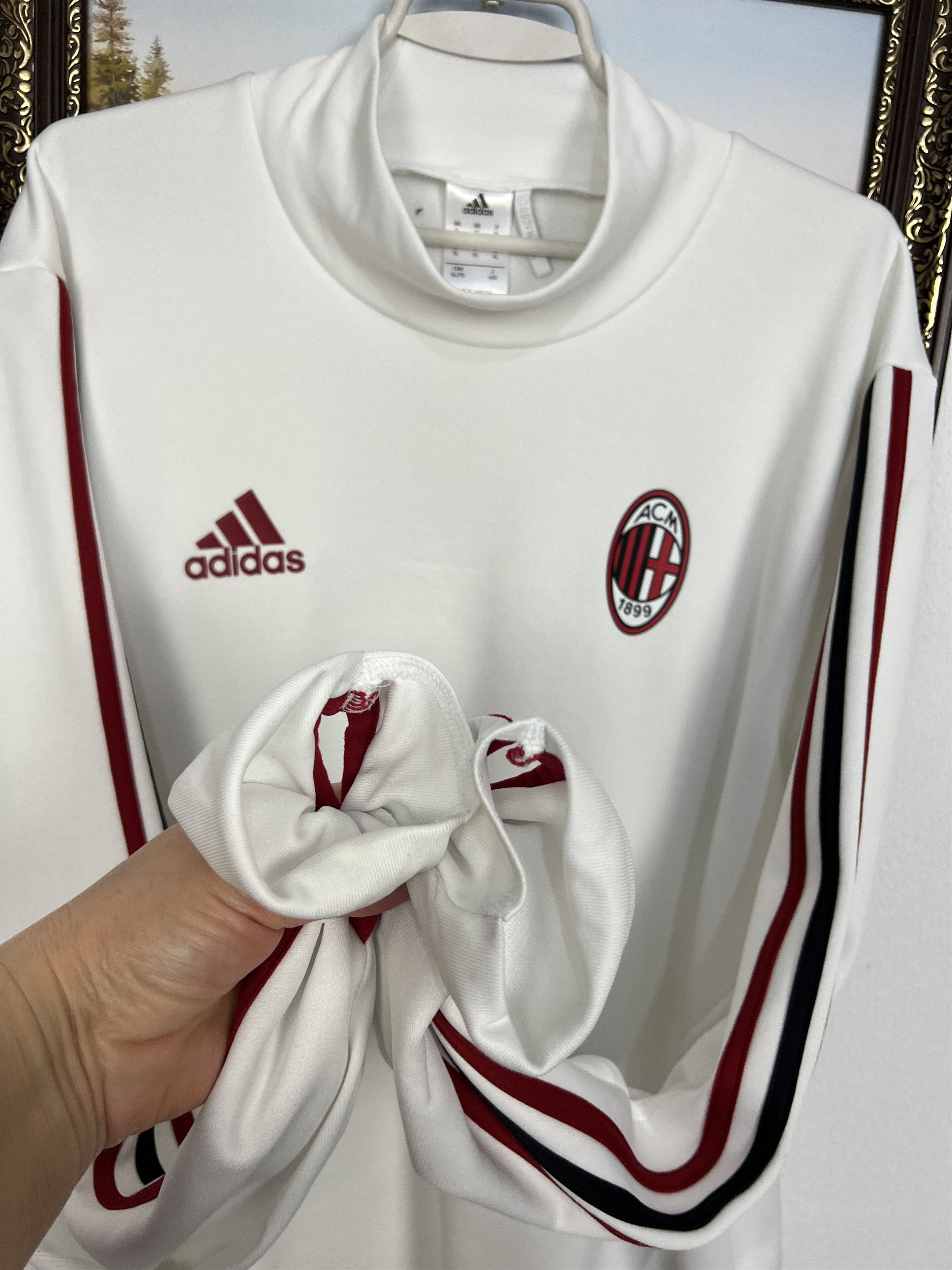 Adidas Adidas AC Milan Football Train Sweatshirt Soccer Track Top Size US XL / EU 56 / 4 - 6 Thumbnail