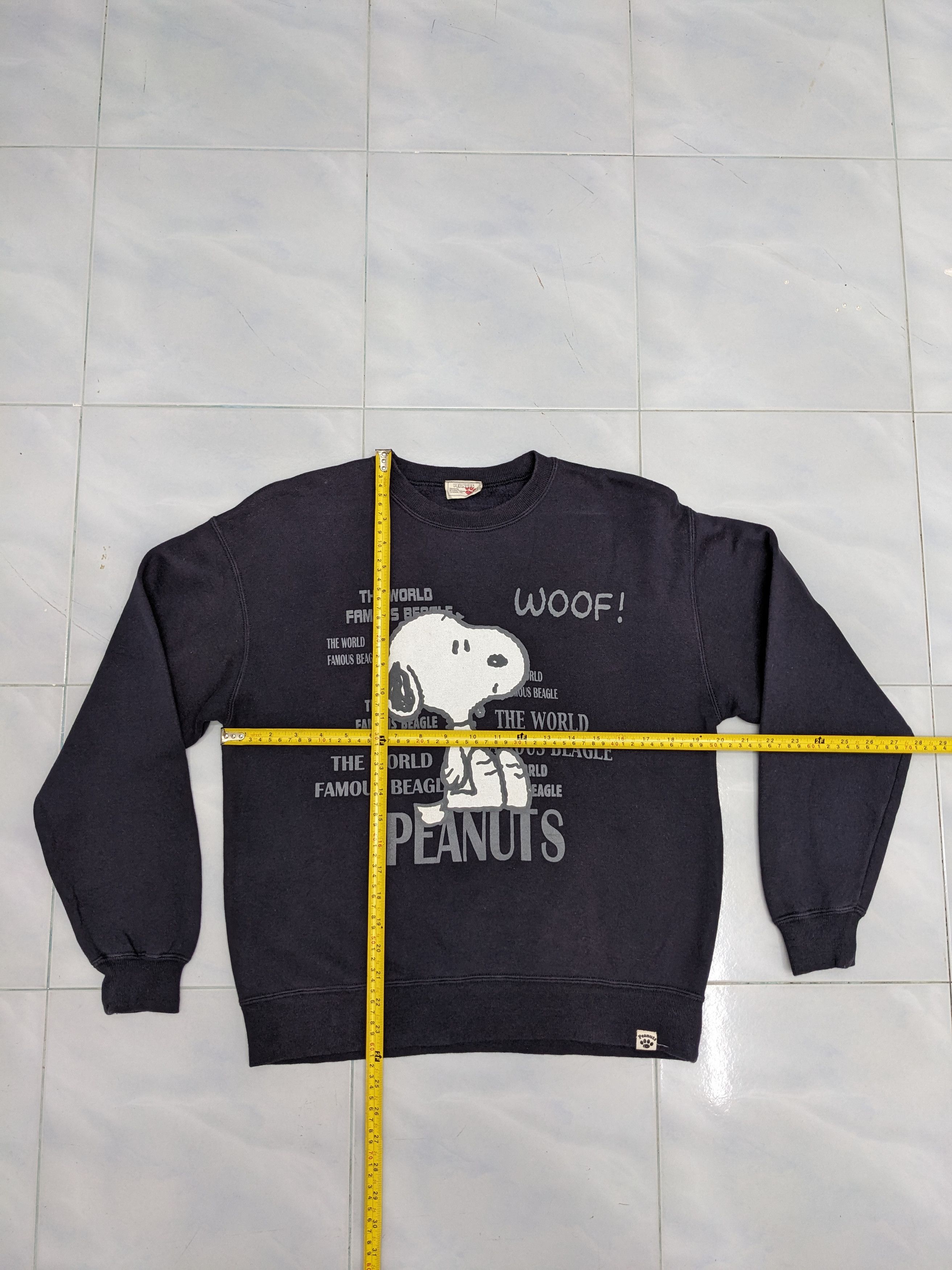Peanuts Vintage 90s Peanuts Snoopy Navy Blue Crewneck Size US M / EU 48-50 / 2 - 7 Thumbnail