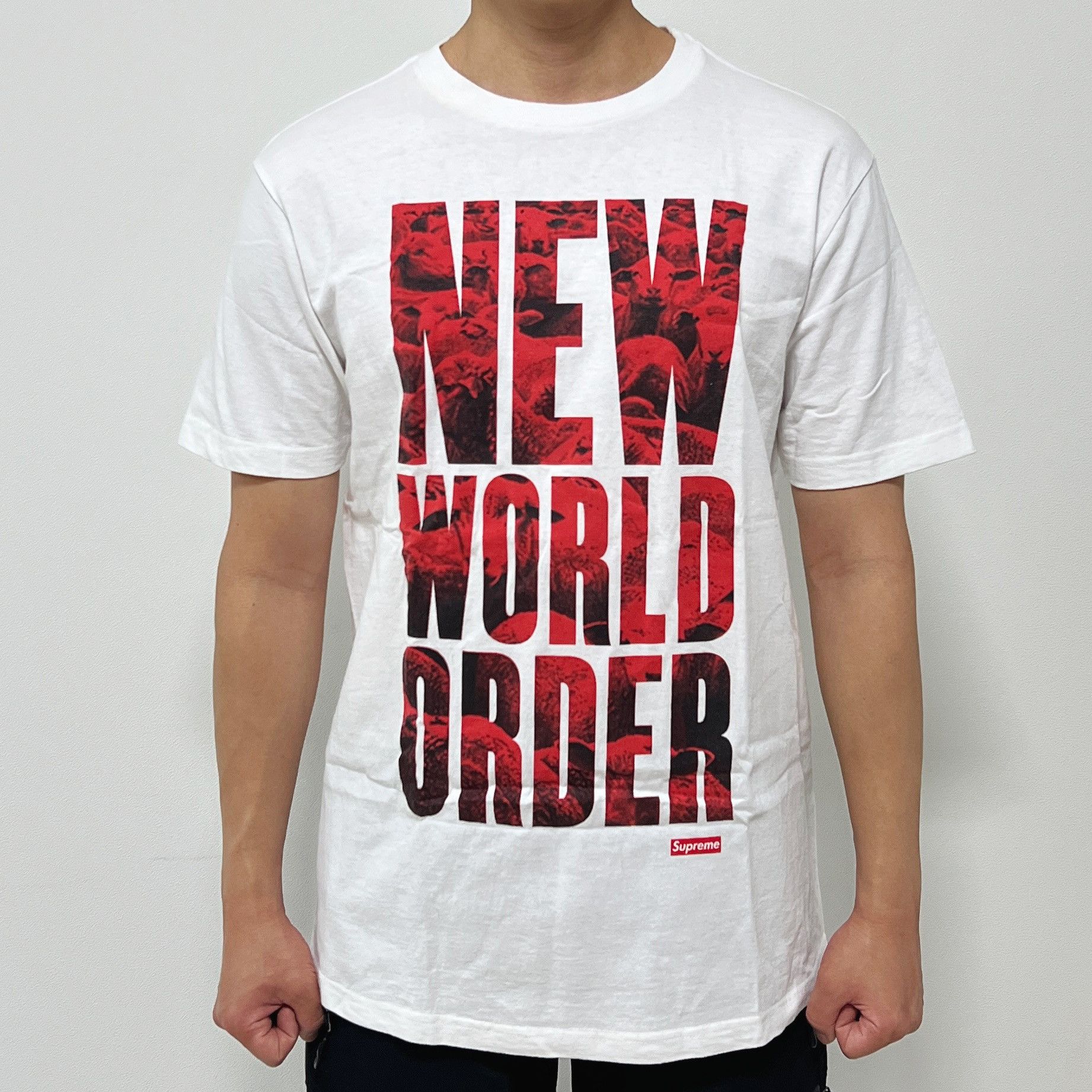 Supreme Supreme SS07 NEW WORLD ORDER Tee White Size US L / EU 52-54 / 3 - 1 Thumbnail