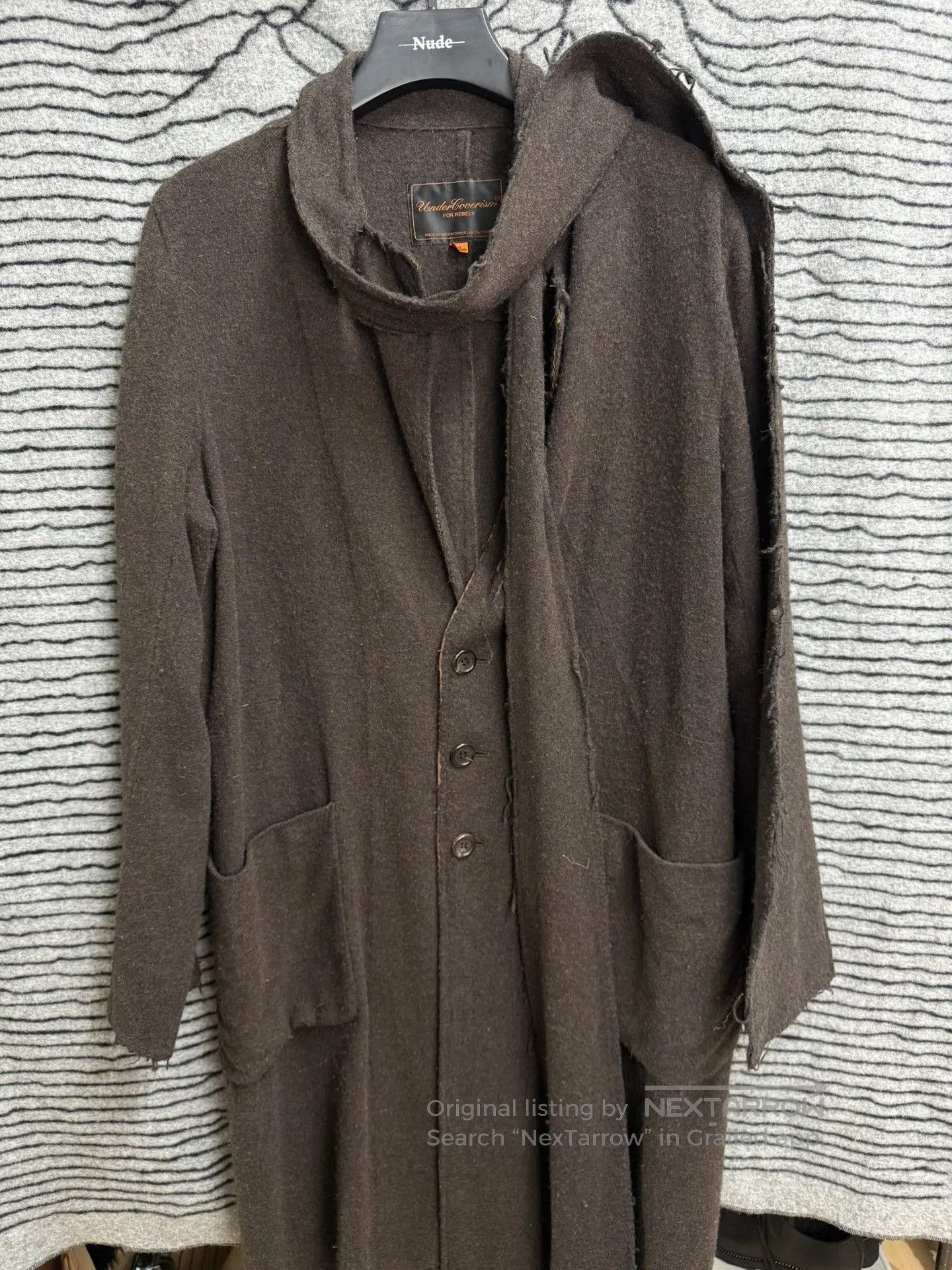 Undercover UNDERCOVER 06AW GURU GURU Distressed Wool Coat. Size US L / EU 52-54 / 3 - 5 Thumbnail
