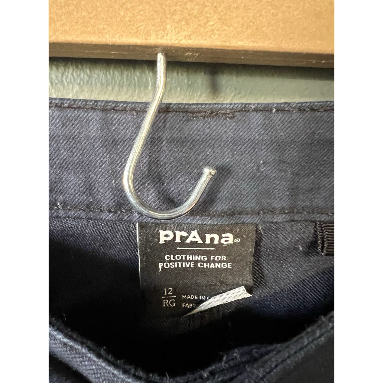 Prana Prana Womens Blue Straight Leg Chino Pants Size 12 Regular Size 34" / US 12 / IT 48 - 3 Thumbnail