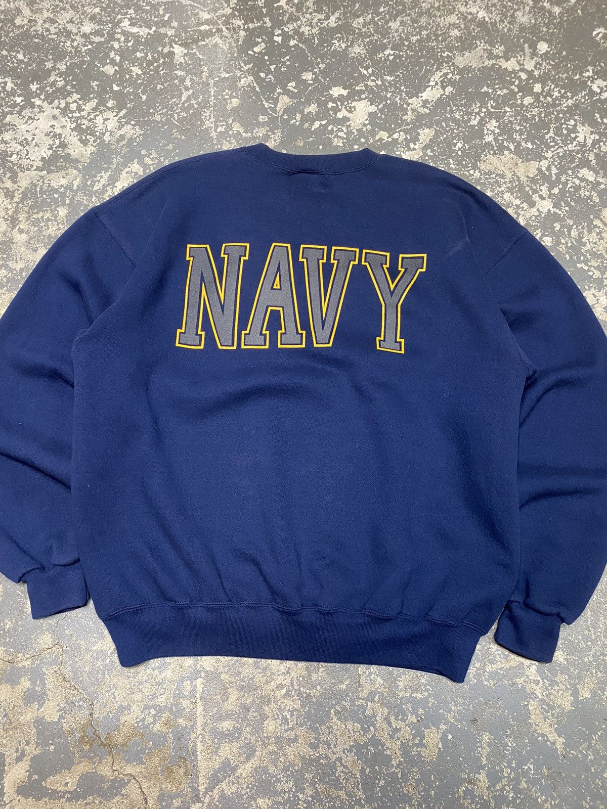 Vintage Vintage United States Navy Hoodie Sweatshirt Soffe USA Size US L / EU 52-54 / 3 - 6 Thumbnail
