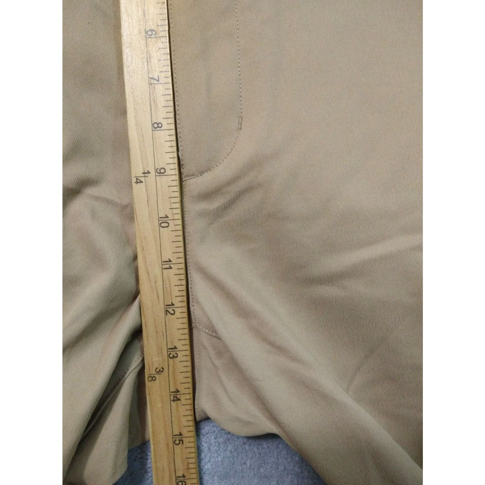 Eddie Bauer Eddie Bauer Pants Mens 44x34 Beige Chino Sport Flex Straight Leg Flat Front Size US 34 / EU 50 - 4 Thumbnail