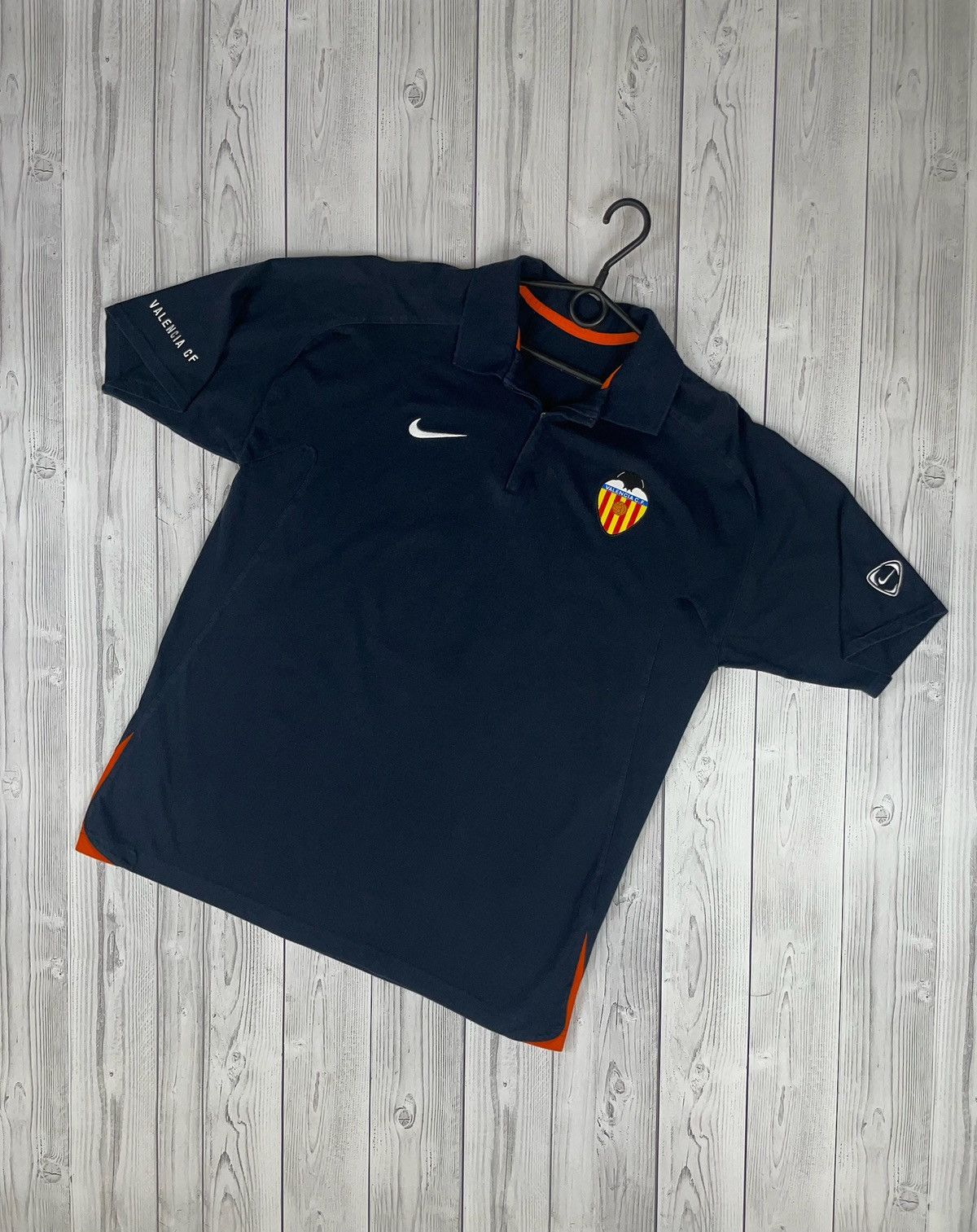 Vintage Vintage Nike Valencia soccer polo size L navy Size US L / EU 52-54 / 3 - 1 Thumbnail