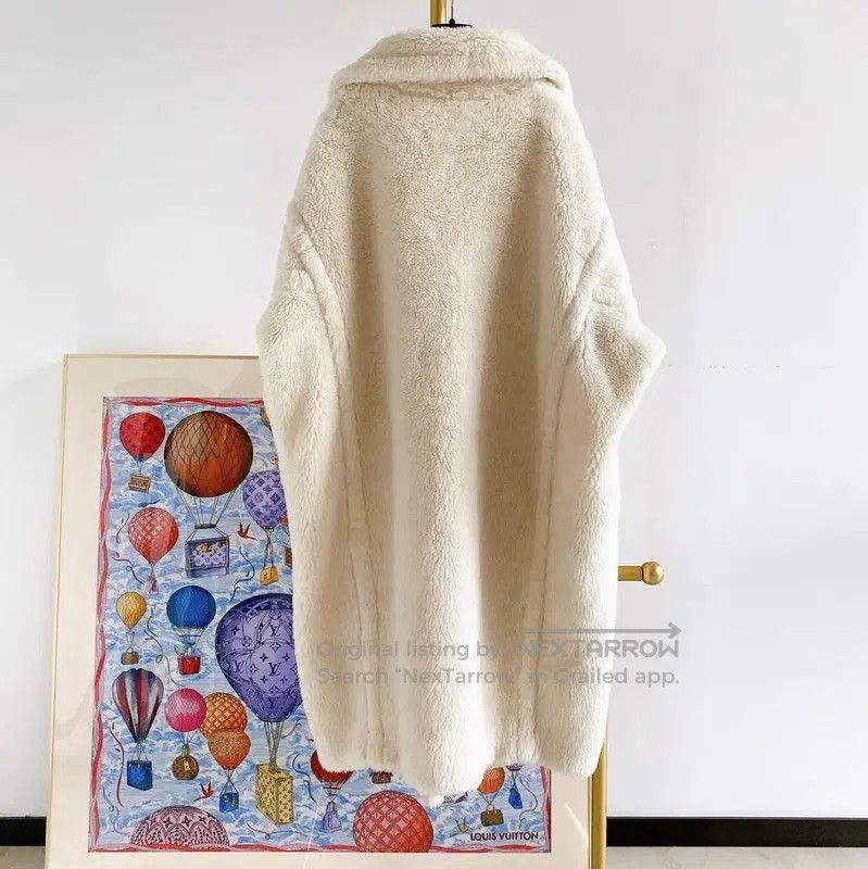 Max Mara MaxMara Winter White Alpaca Long Coat . Size M / US 6-8 / IT 42-44 - 2 Thumbnail